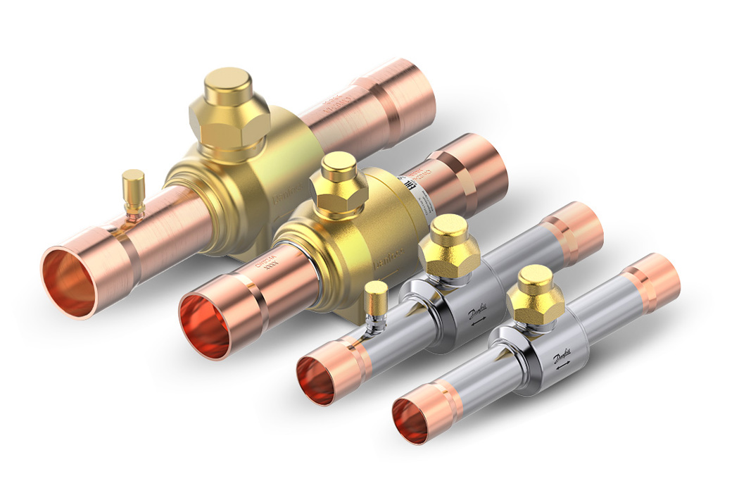 Shut-off ball valves for refrigeration, GBC