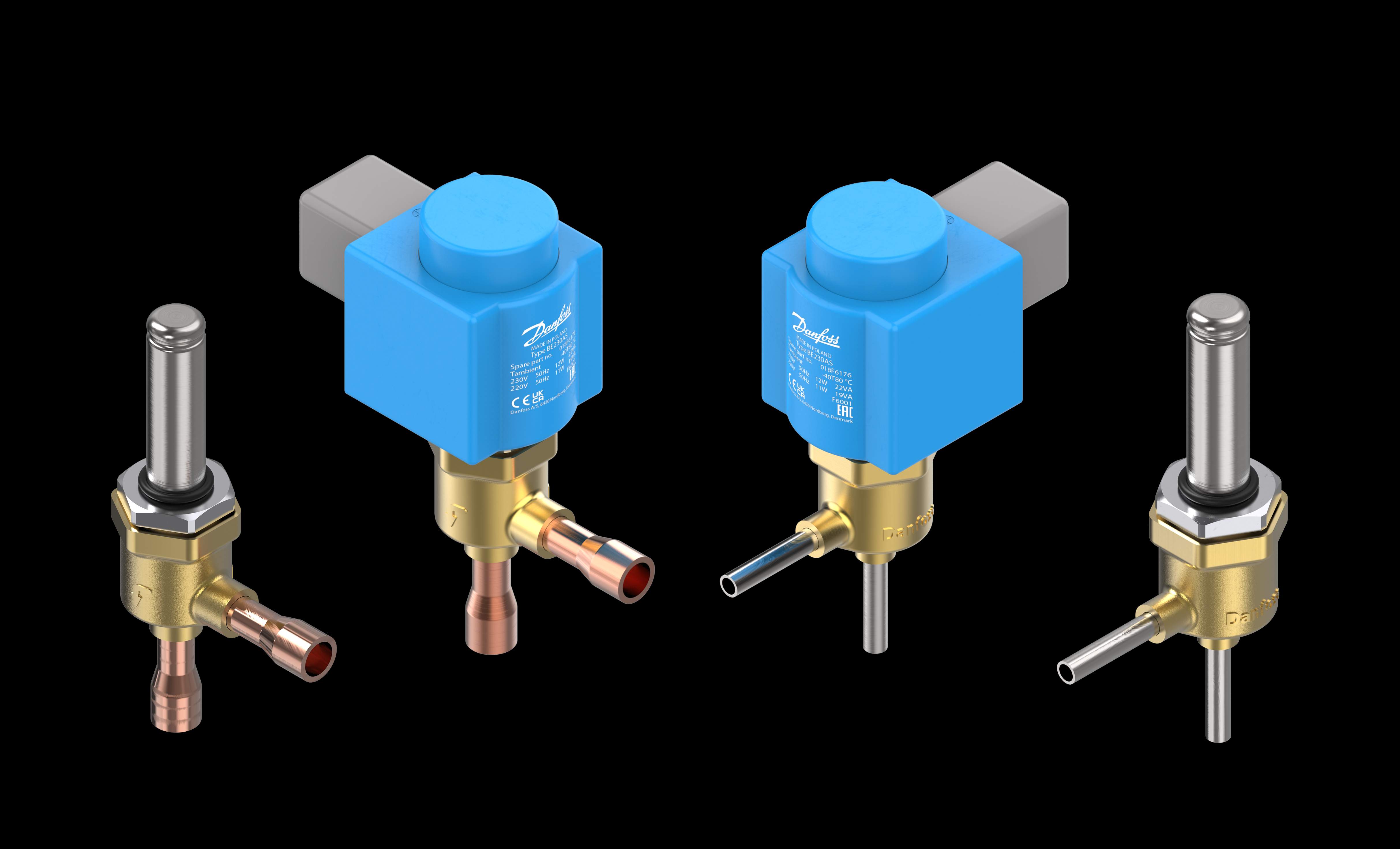Solenoid valves for CO₂
