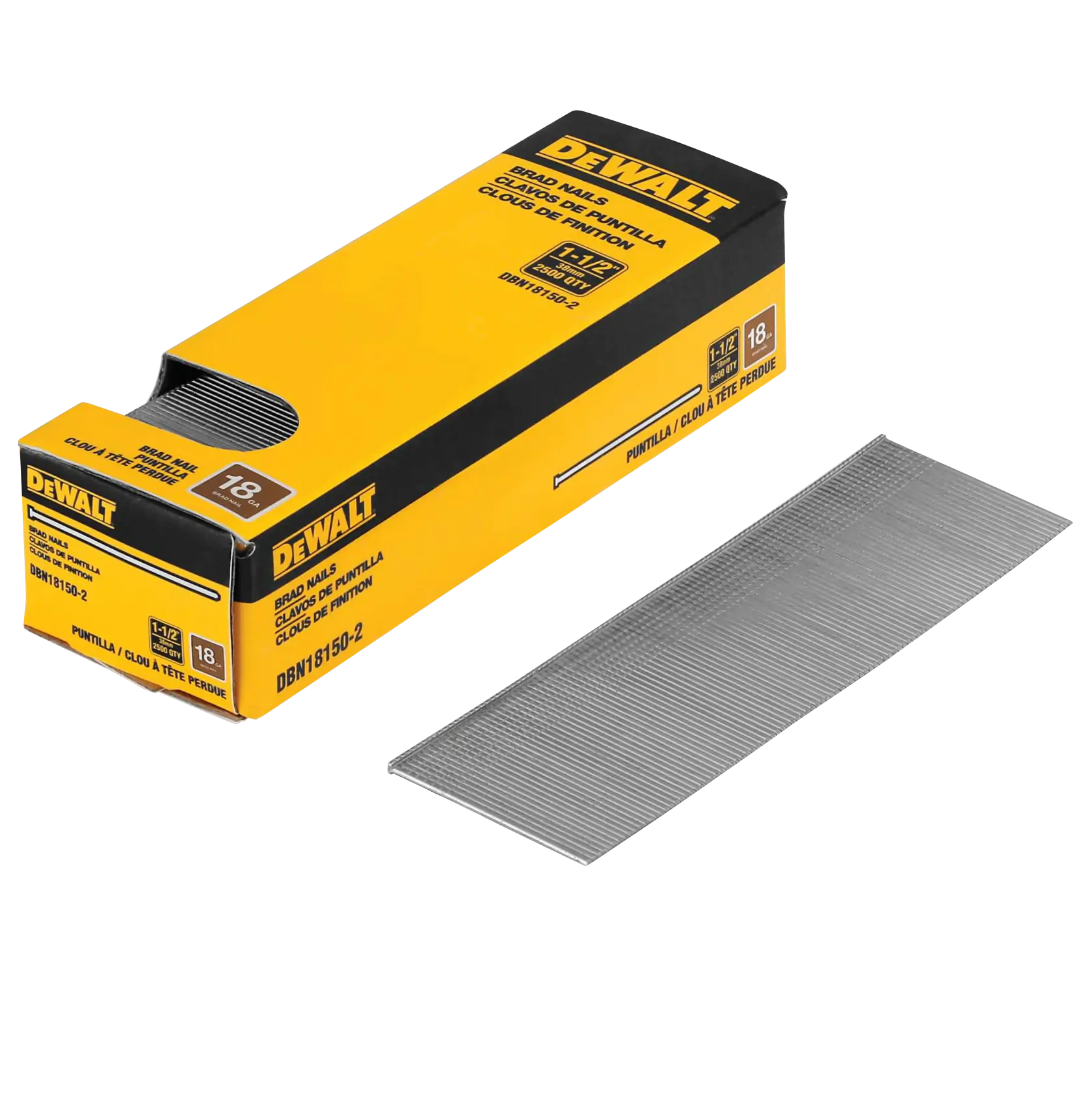 DEWALT® 18 Gauge 1-1/2-in. Brad Nails (5000-Pack)