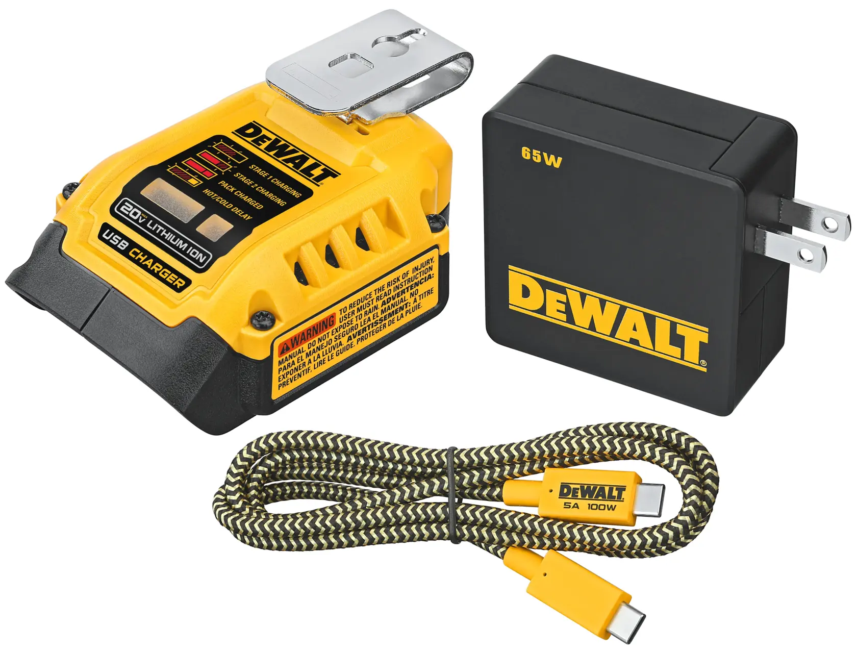 DEWALT® 20V MAX*/FLEXVOLT ® 5 Amp USB Charging Kit