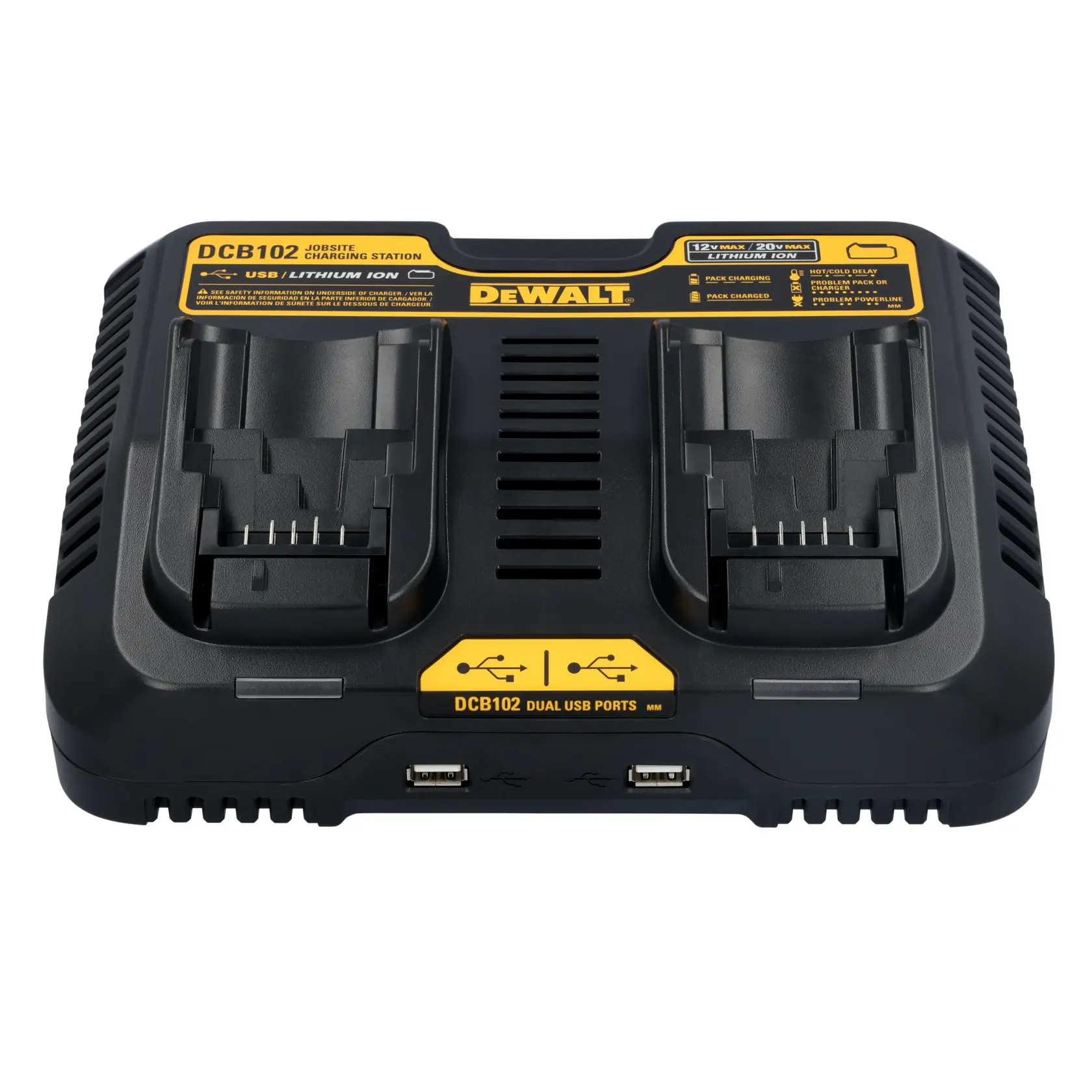 DEWALT® 12V MAX*/20V MAX*/FLEXVOLT® 4 Amp Dual Port