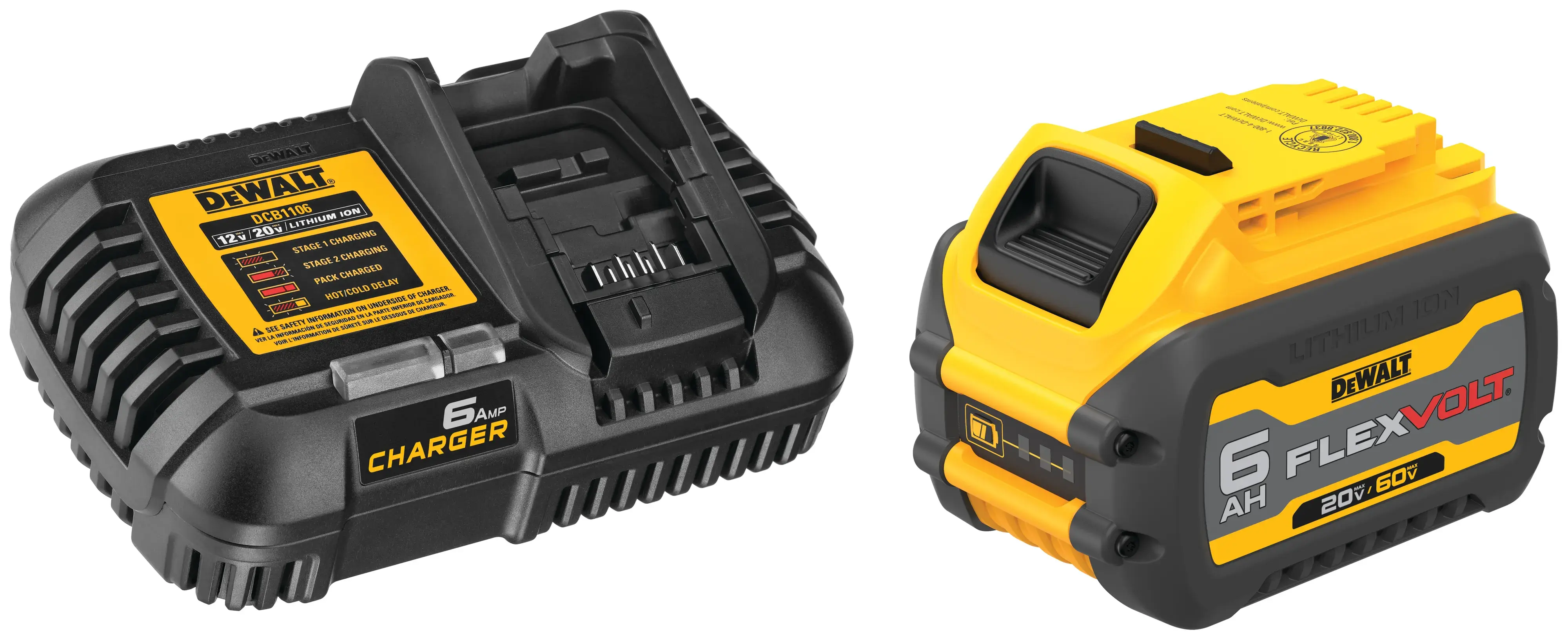 DEWALT® 20V/60V MAX* FLEXVOLT® 6Ah Battery Kit