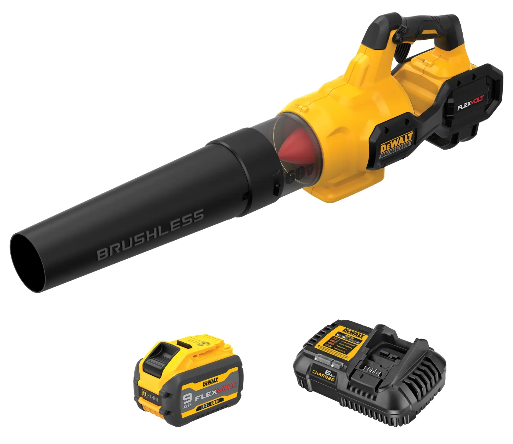 DEWALT® FLEXVOLT  60V MAX* Brushless Cordless Handheld Axial Blower with (1) 9.0 Ah Battery and Charger