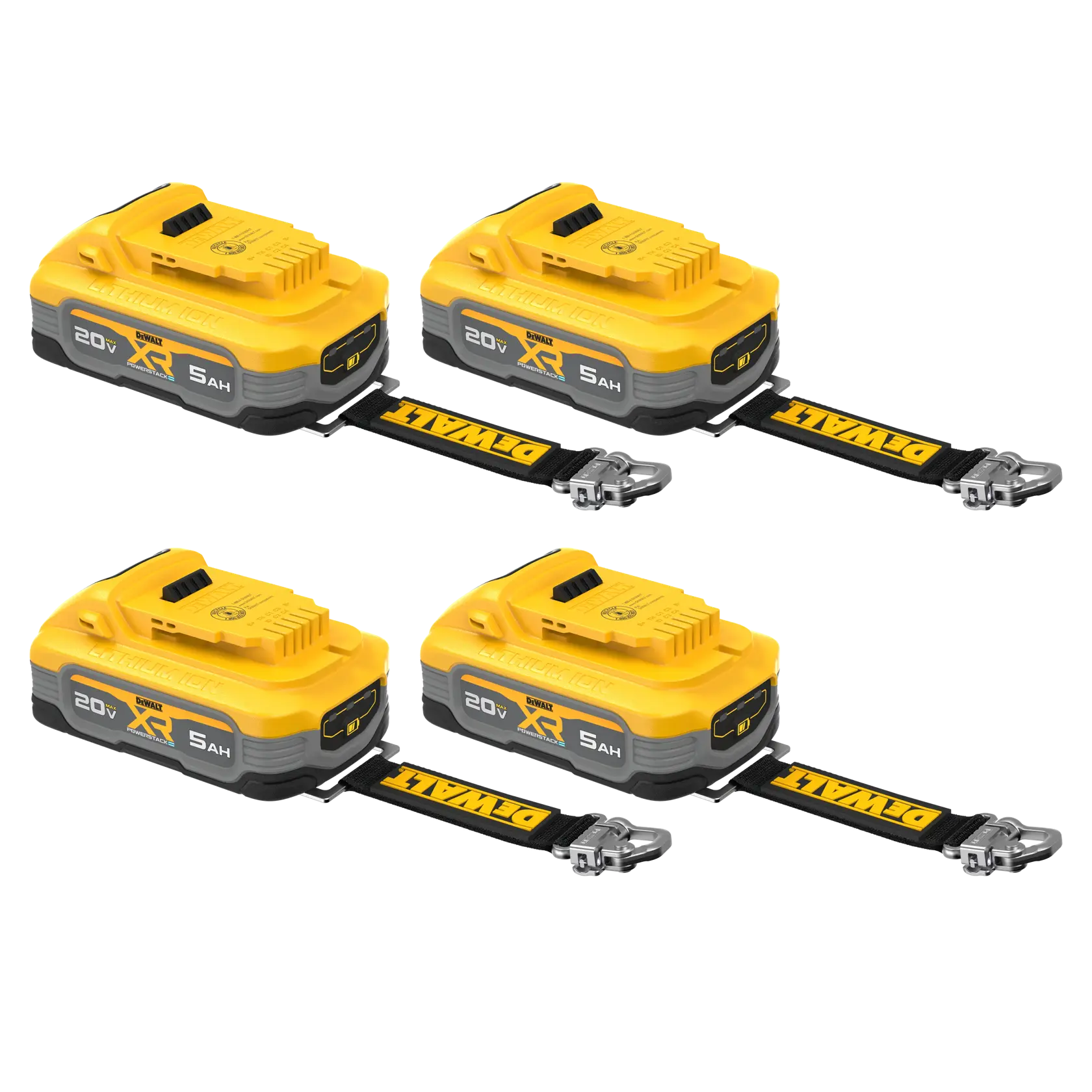 DEWALT® 20V MAX* XR® 5Ah Lanyard Ready Battery (4 Pk)