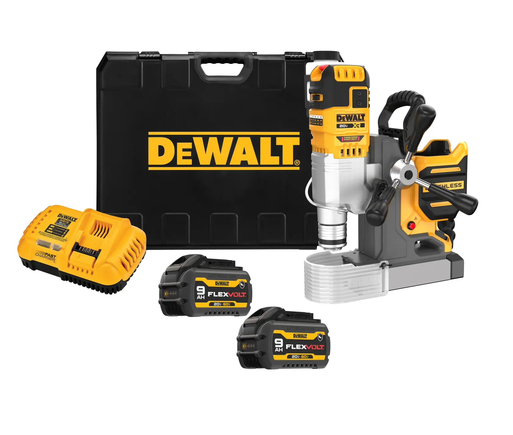 DEWALT® 20V MAX* XR® 2-in. Cordless Brushless Magnetic Drill Press Kit