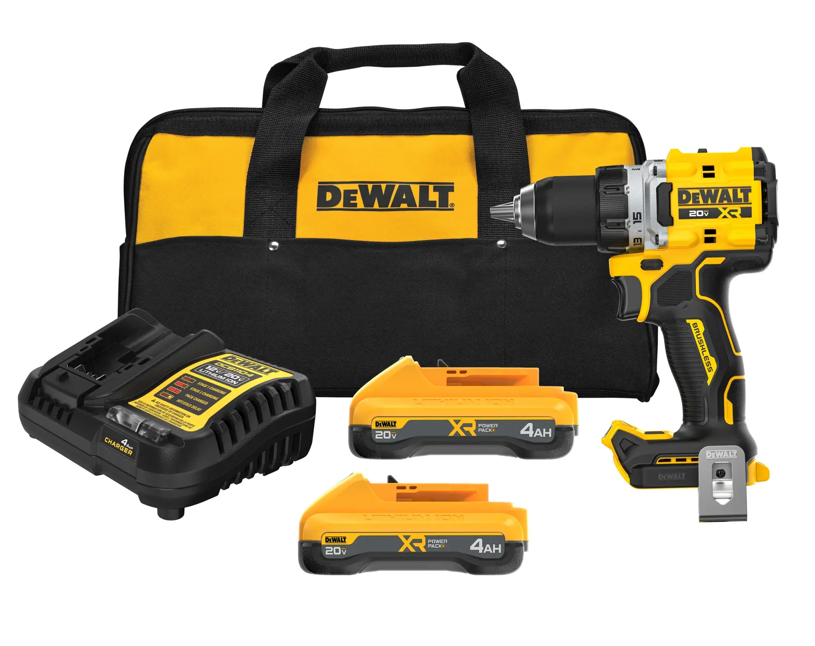 DEWALT® 20V MAX* XR® Brushless Cordless 1/2-in. Drill/Driver Kit