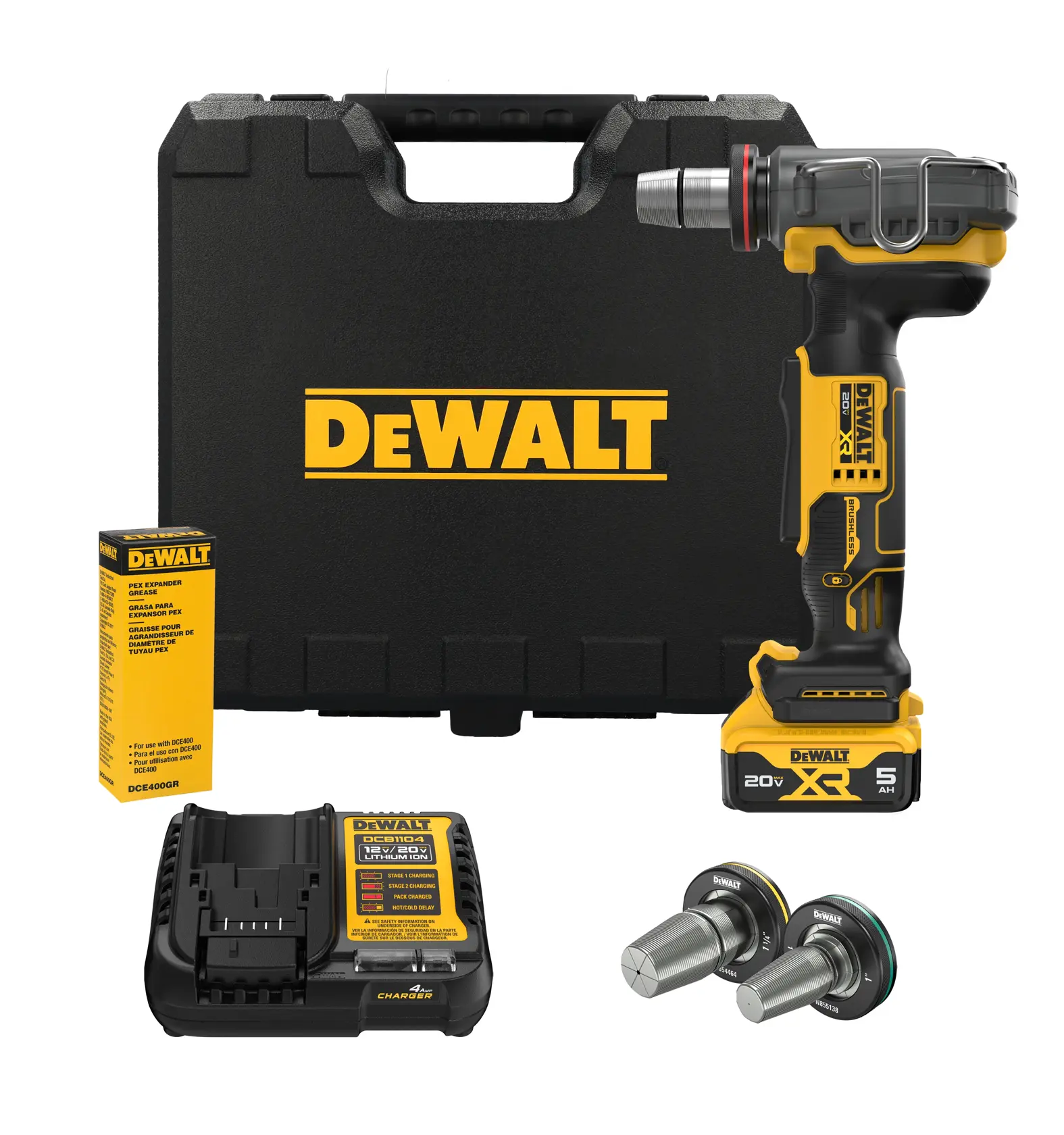 DEWALT® 20V MAX* XR 1-1/2-in. PEX Expander Kit
