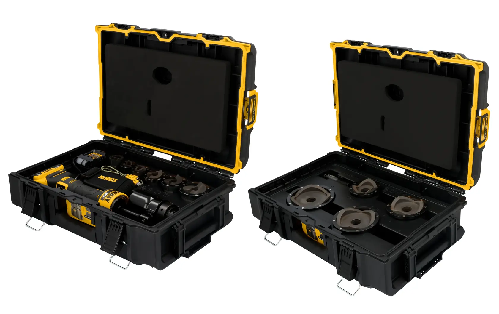 DEWALT® 20V MAX* Hydraulic Knockout Tool Kit with 1/2-in. - 4-in. Punches and Dies