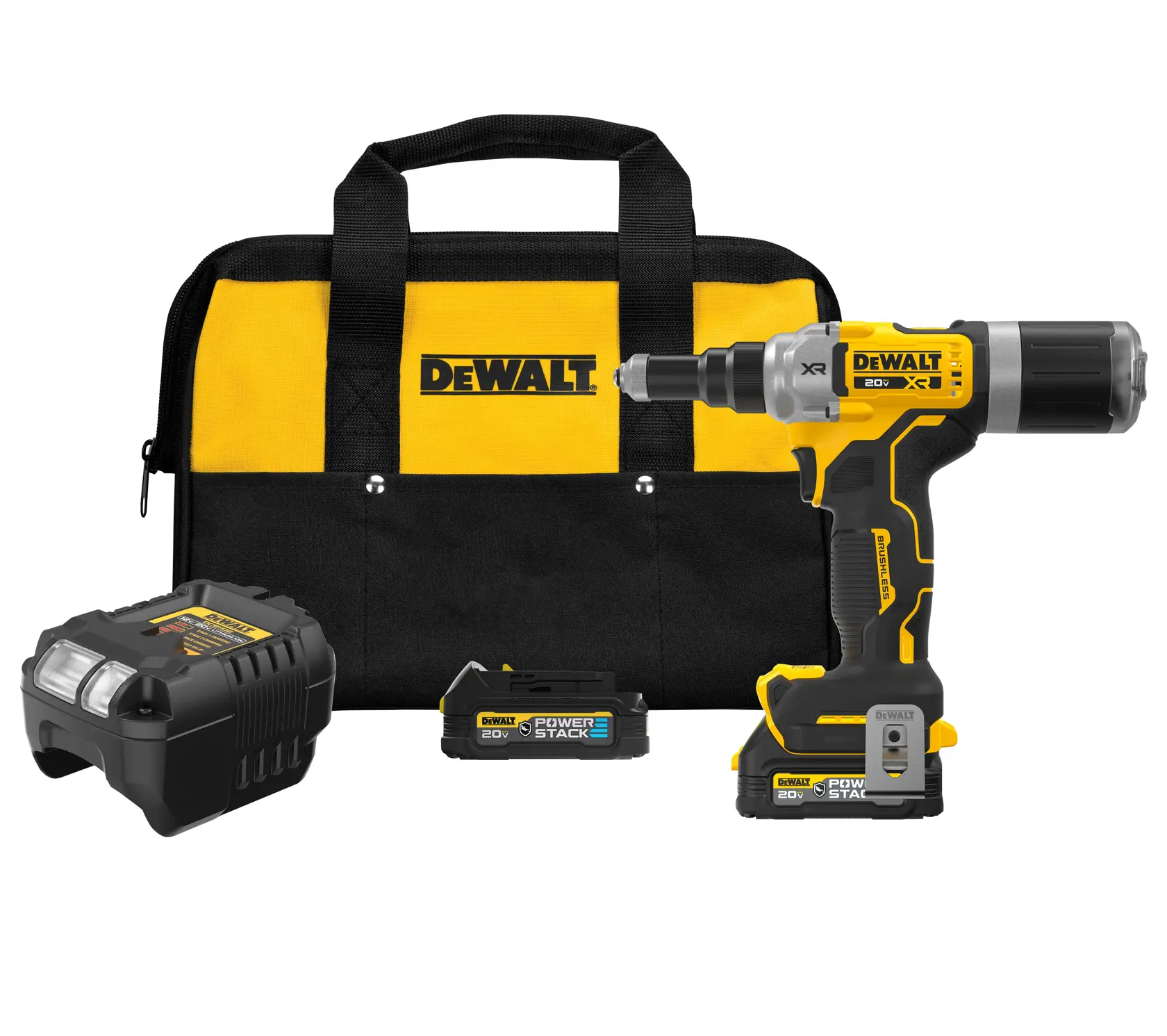 DEWALT® 20V MAX* XR® Brushless Cordless 1/4-in. Rivet Tool Kit