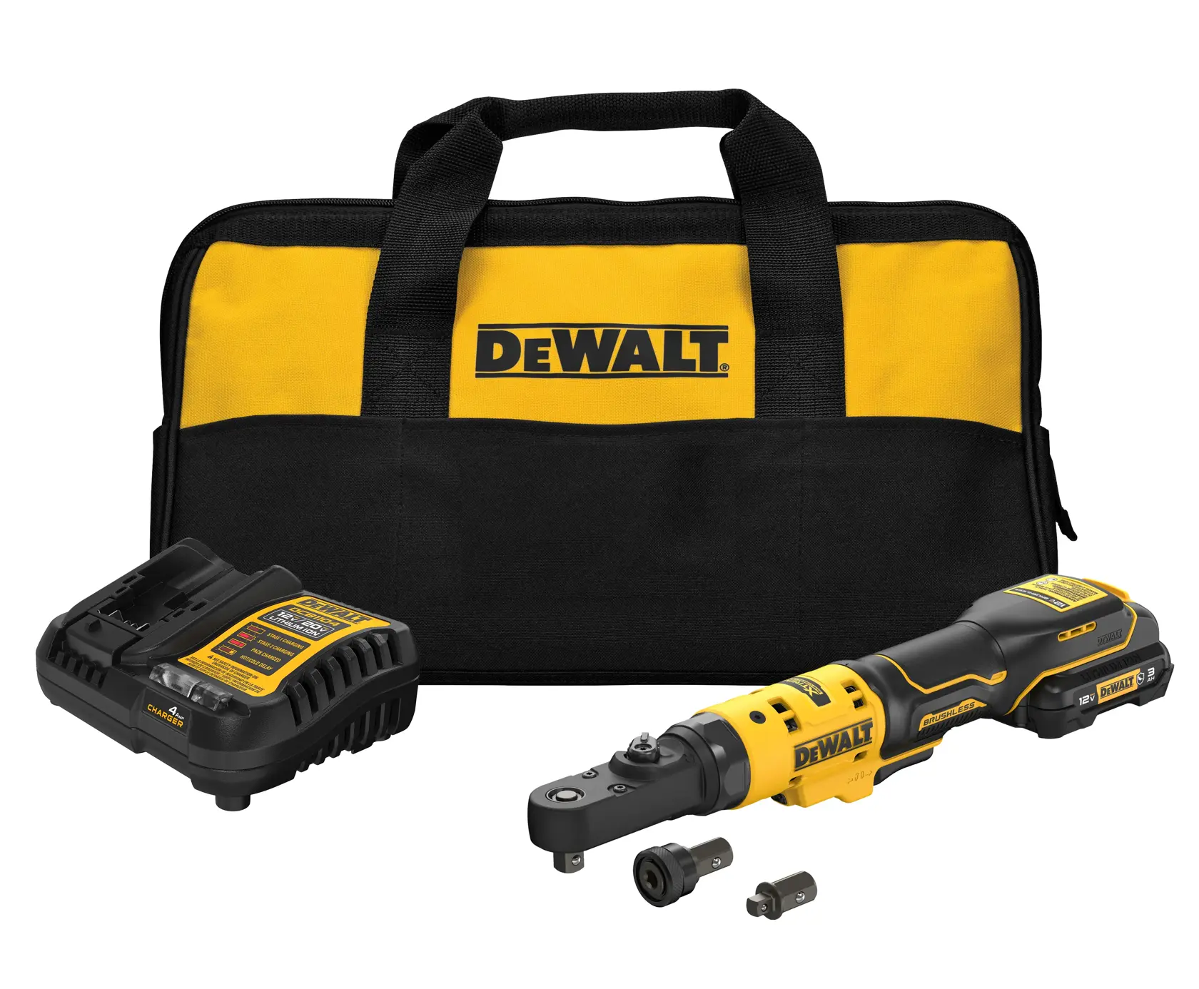 DEWALT® XTREME™ 12V MAX* BRUSHLESS CORDLESS 3/8-in. & 1/4-in. SEALED HEAD RATCHET KIT