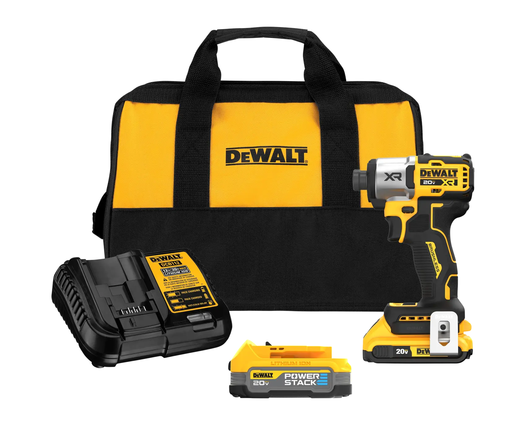 DEWALT® 20V MAX* XR® 3-Speed 1/4-in. Impact Driver Kit