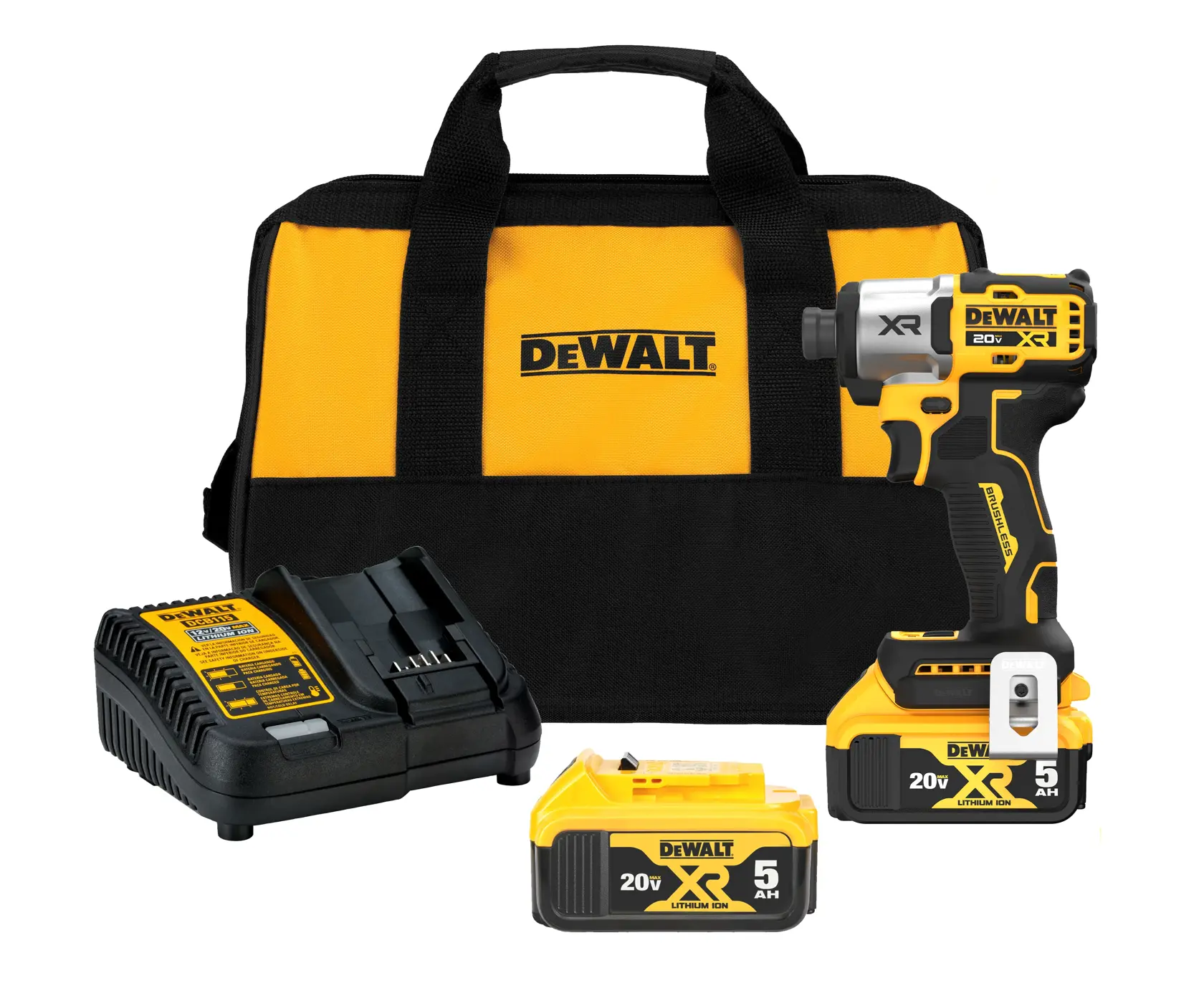 DEWALT® 20V MAX* XR® 3-Speed 1/4-in. Impact Driver Kit