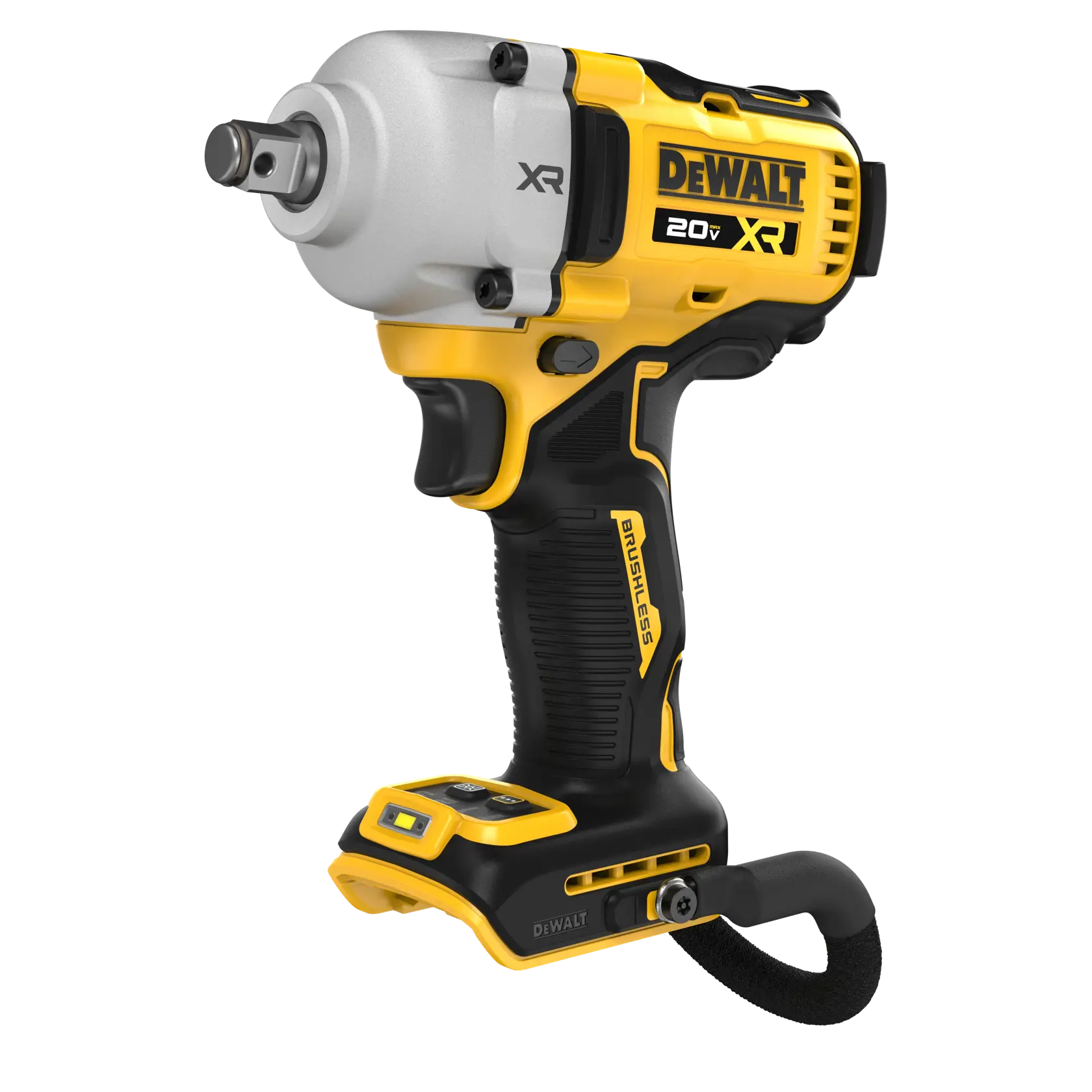 DEWALT® 20V MAX* XR® 1/2-in. Mid-Range Impact Wrench With LANYARD READY™ Attachment Point (Tool Only)