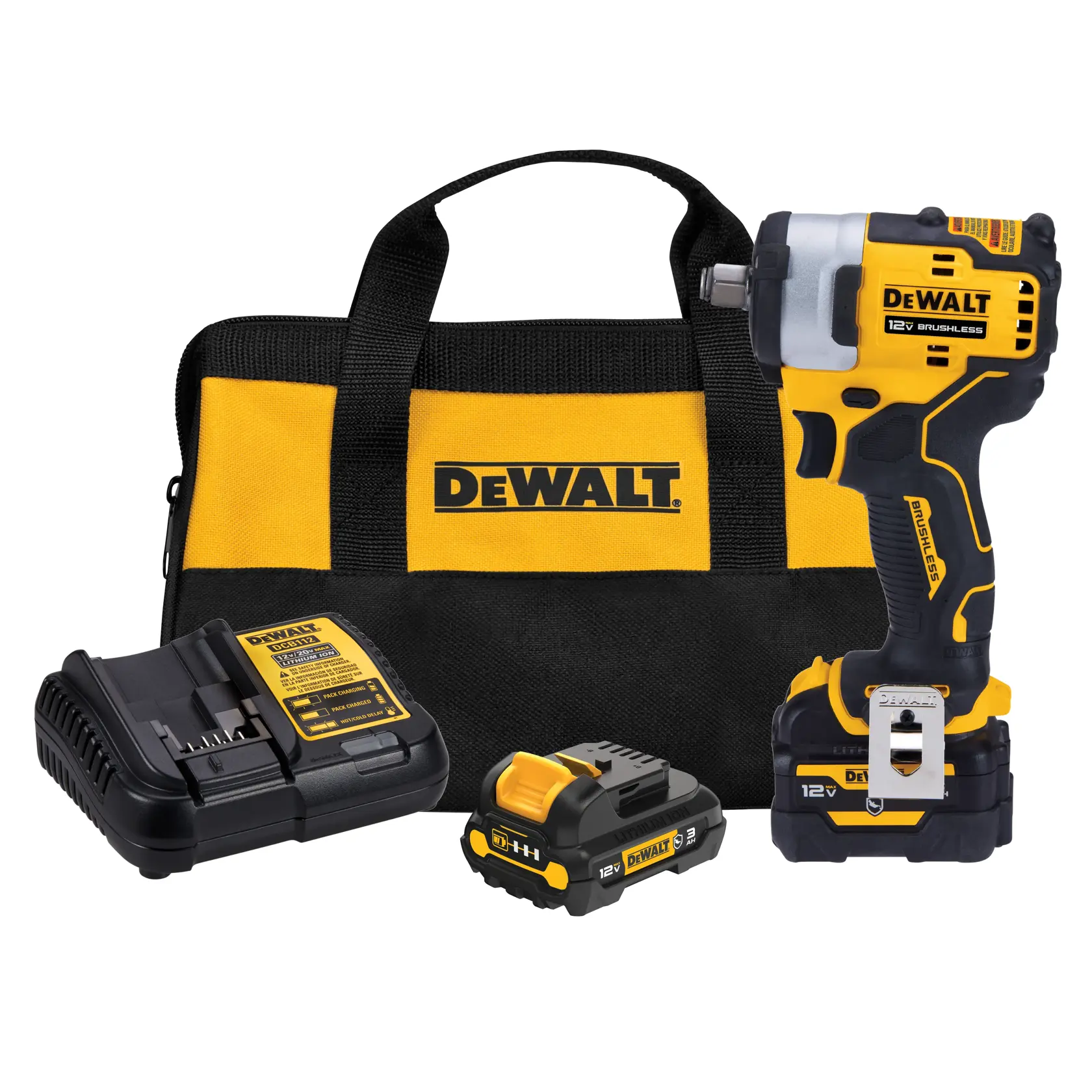 DEWALT® XTREME™ 12V MAX* Brushless 1/2-in. Cordless Impact Wrench  Kit