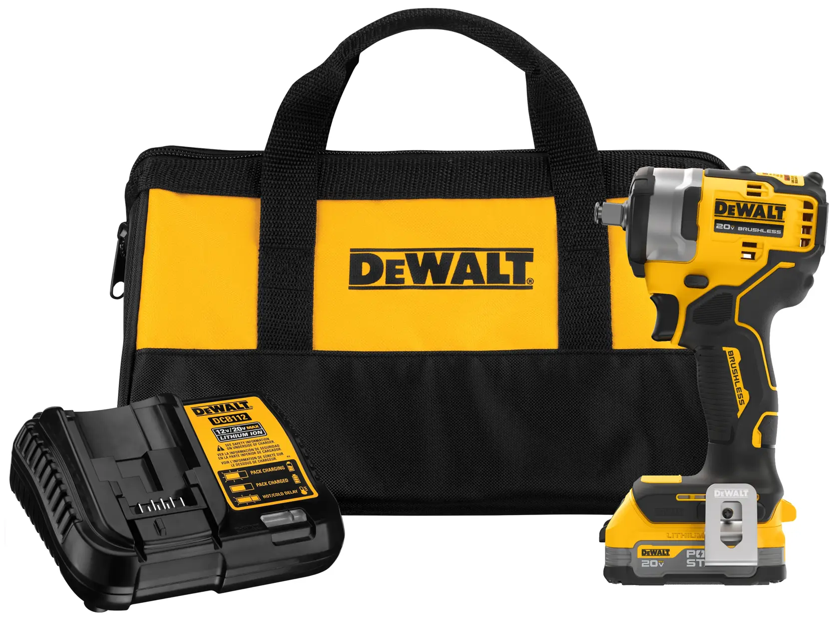 DEWALT® 20v MAX* 1/2“ Impact Wrench With Hog Ring Anvil Kit