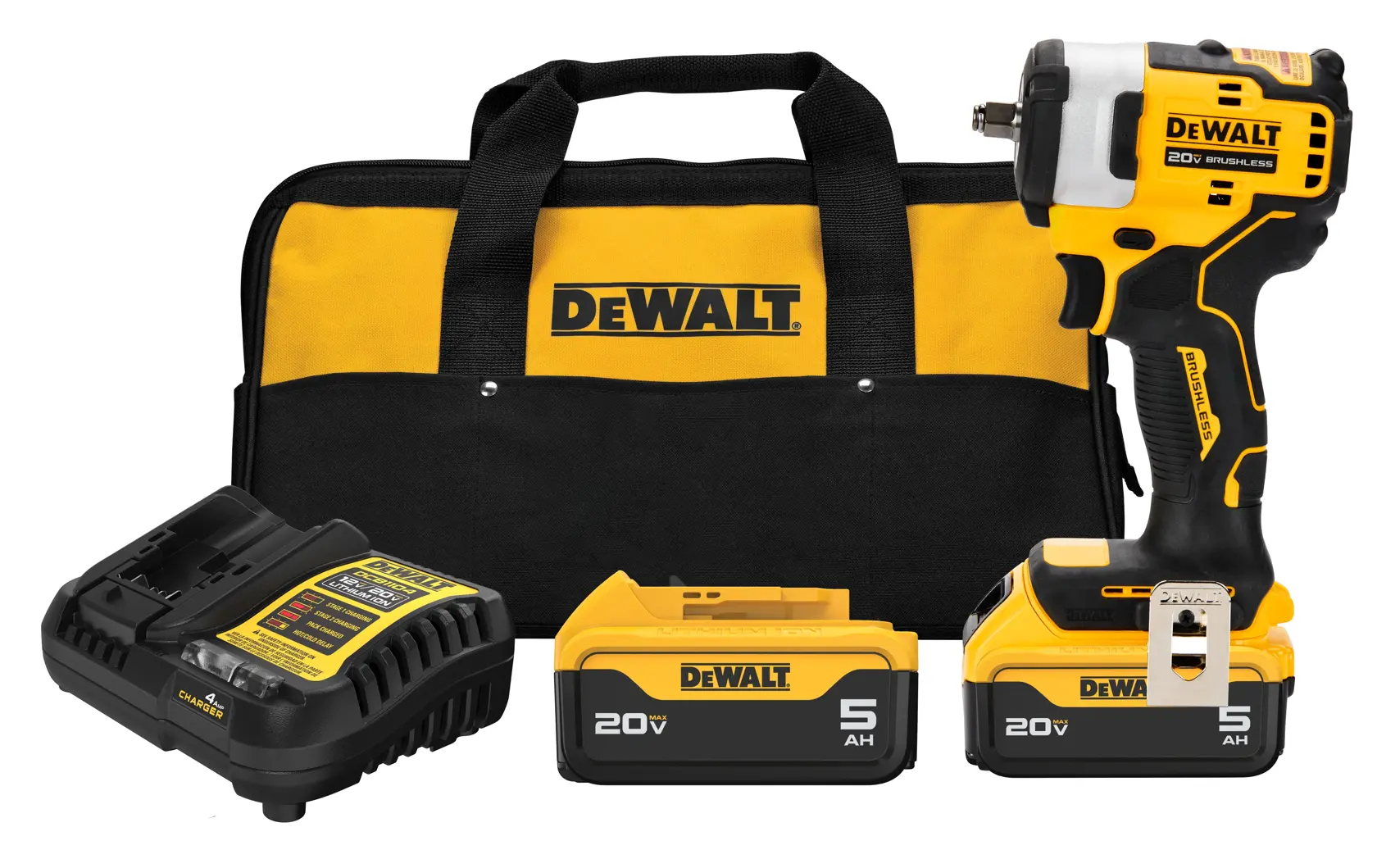 DEWALT® 20V MAX* 3/8-in. Cordless Impact Wrench with Hog Ring Anvil Kit