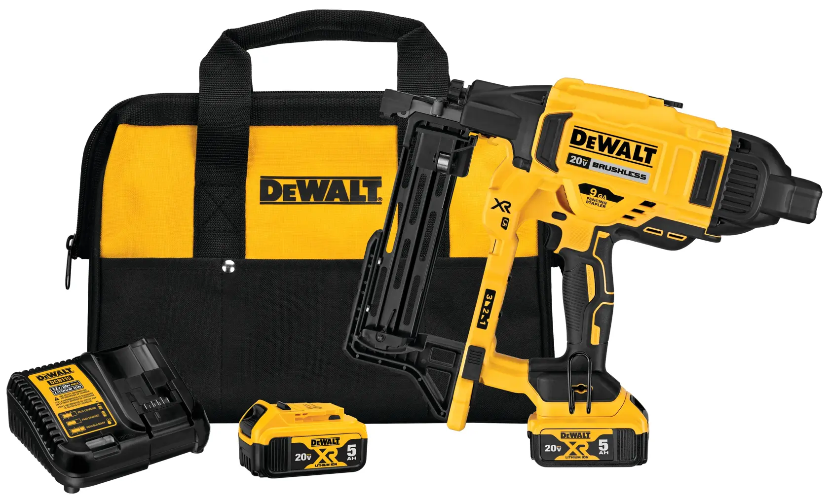 DEWALT® 20V MAX* XR 9 GA Cordless Fencing Stapler Kit