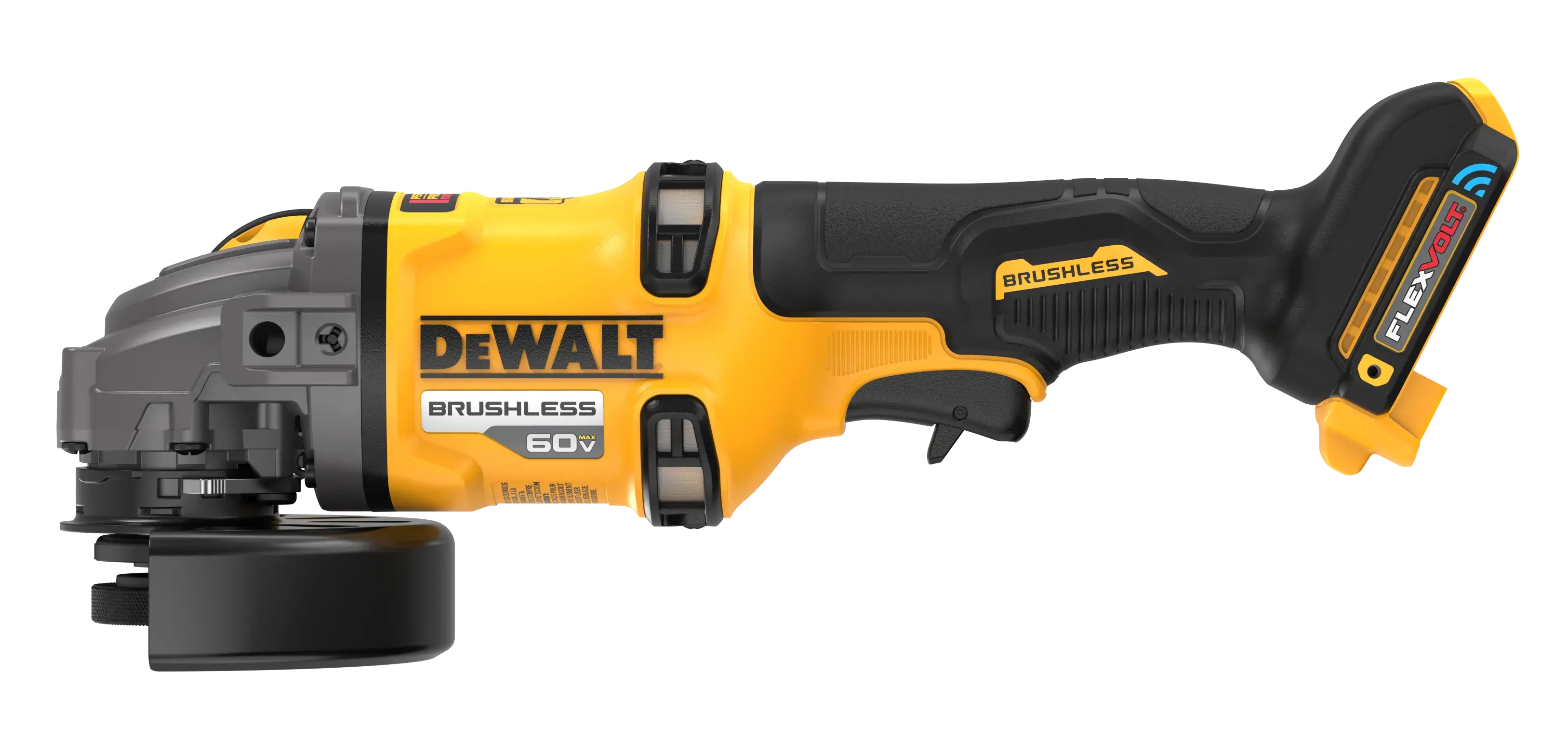 DEWALT® 60V MAX* 4-1/2-in. - 6-in. Side Handle Detect Grinder (Tool Only)