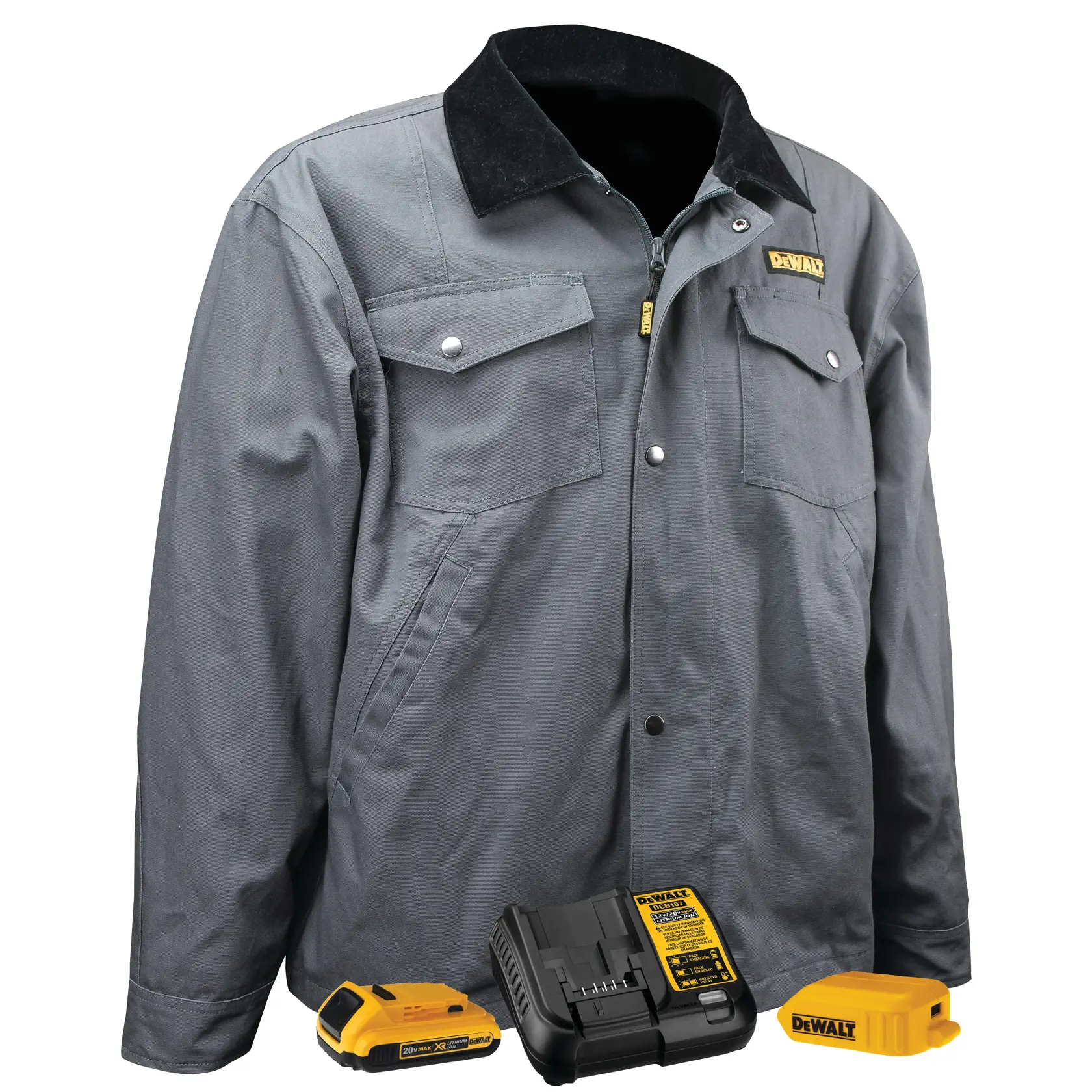 DEWALT® Charcoal Heated Barn Coat Kit