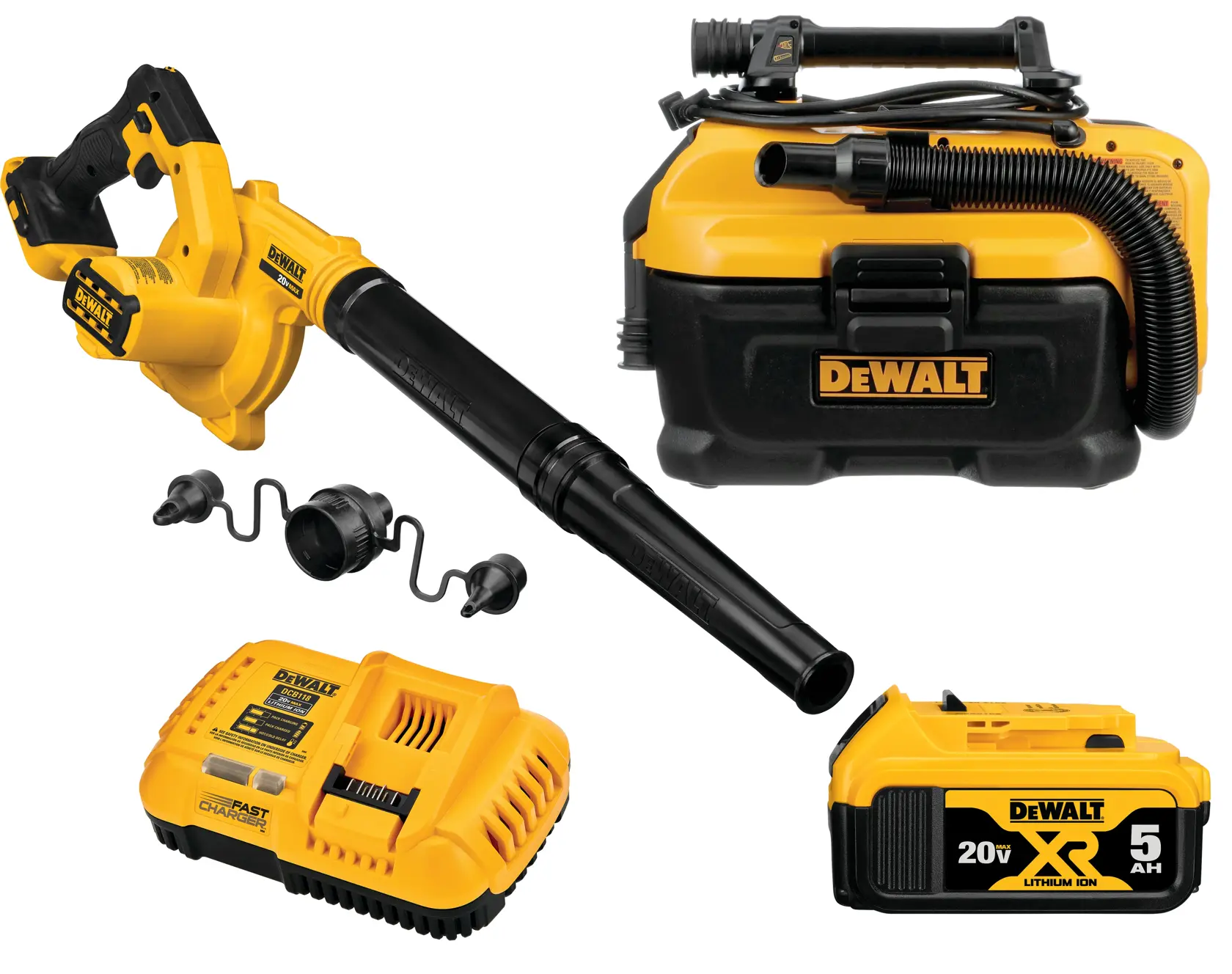 DEWALT® 20V MAX* Wet/Dry Vacuum and Compact Blower Combo Kit