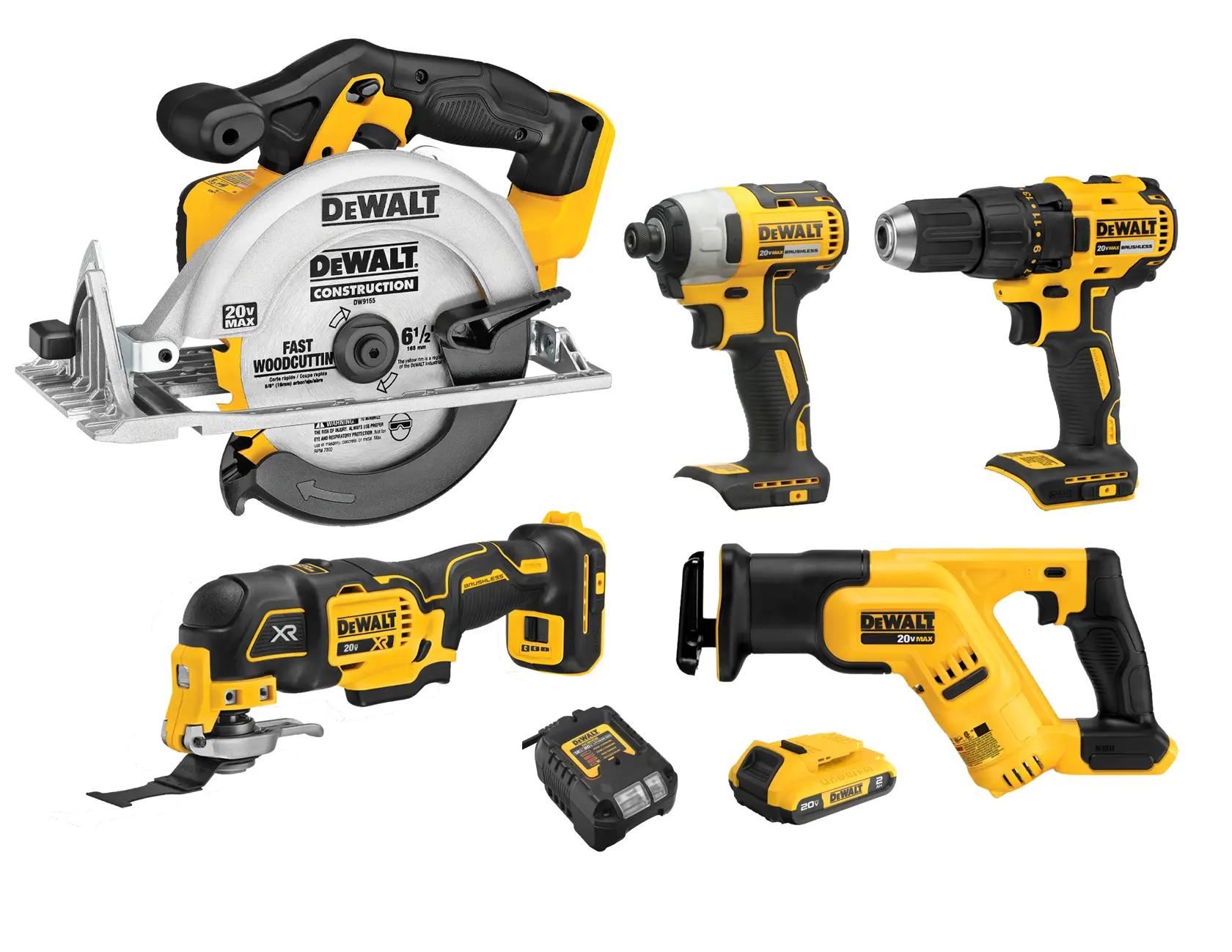 DEWALT® 20V MAX* 5-TOOL COMBO KIT