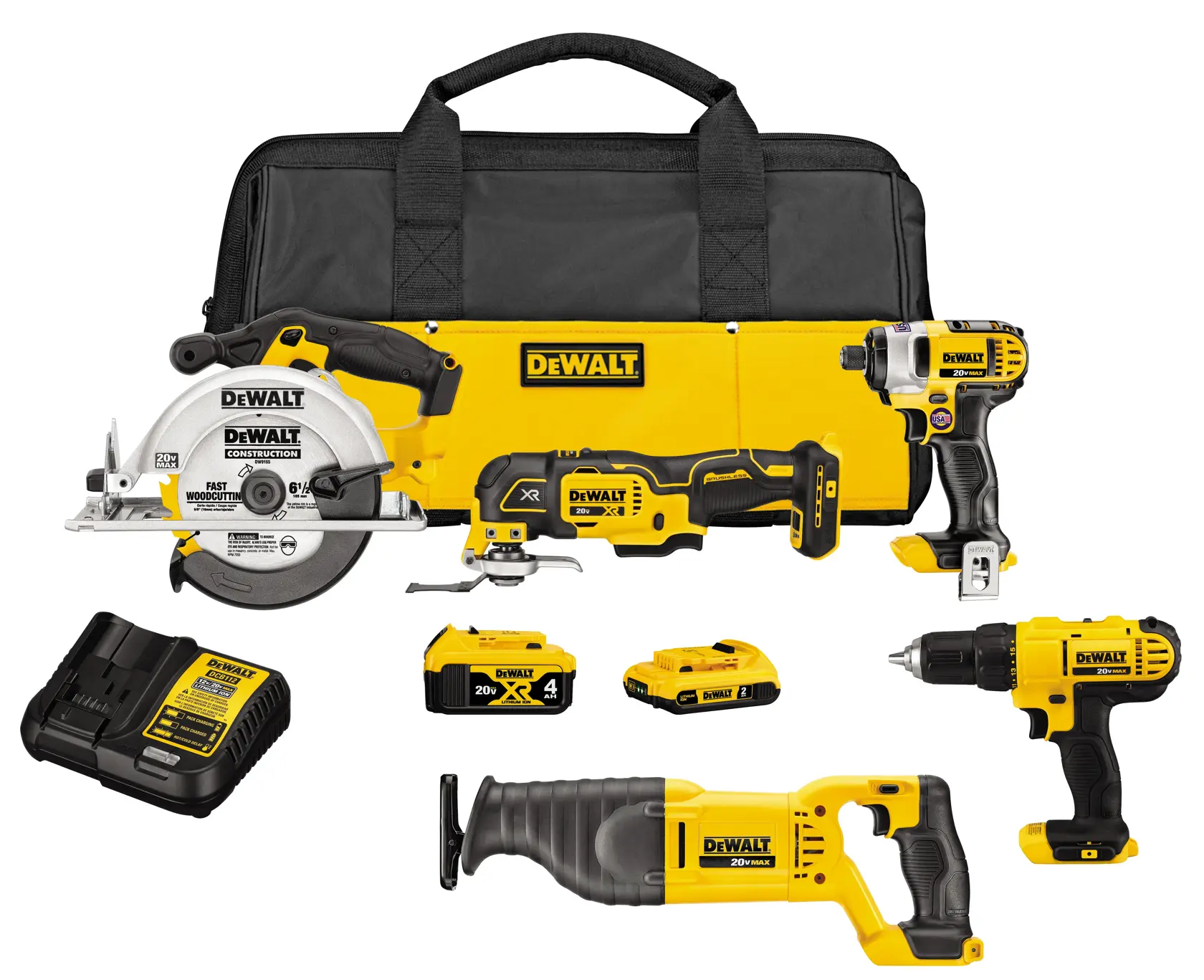 DEWALT® 20V MAX* 5-Tool Combo Kit