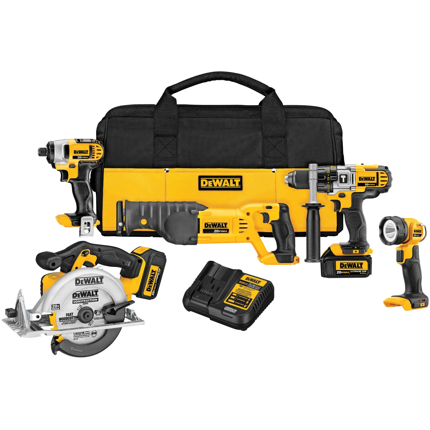 DEWALT® 20V MAX* 5-Tool Combo Kit