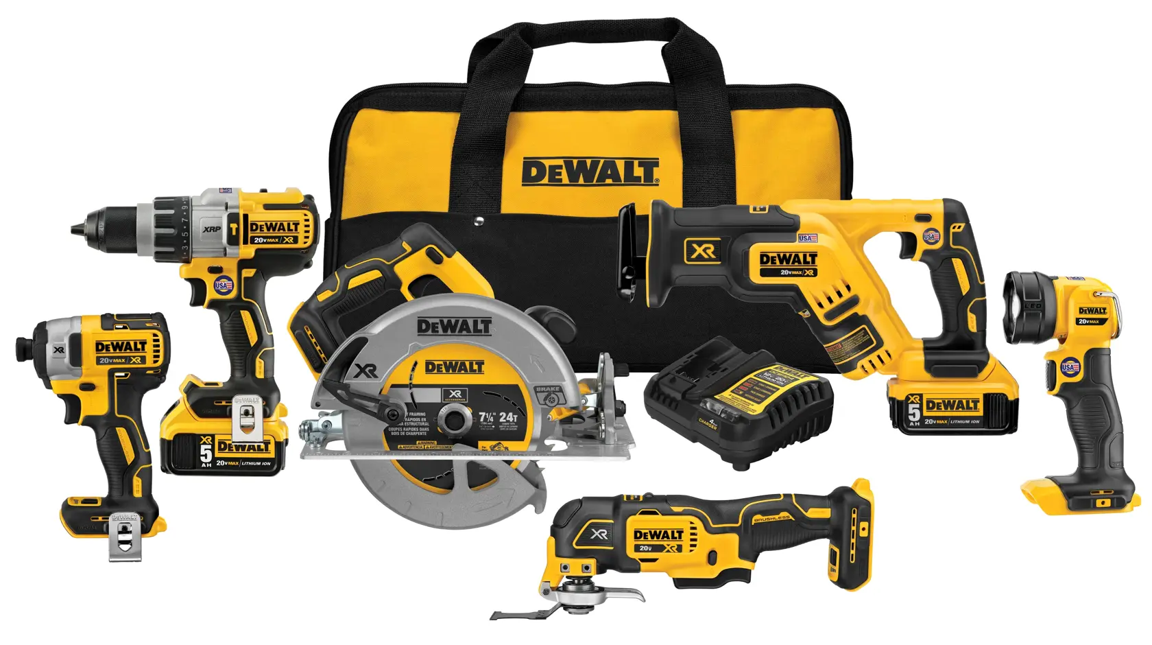DEWALT® 20V MAX* XR® 6-Tool Combo Kit