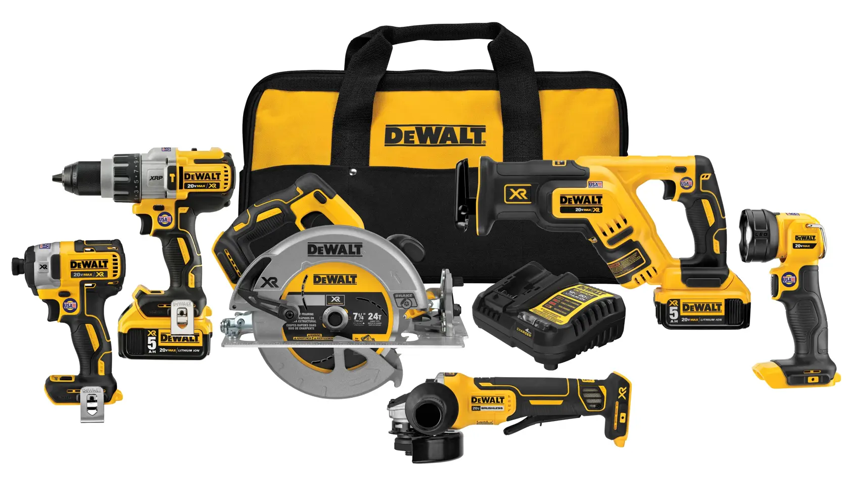 DEWALT® 20V MAX* XR® 6-Tool Combo Kit