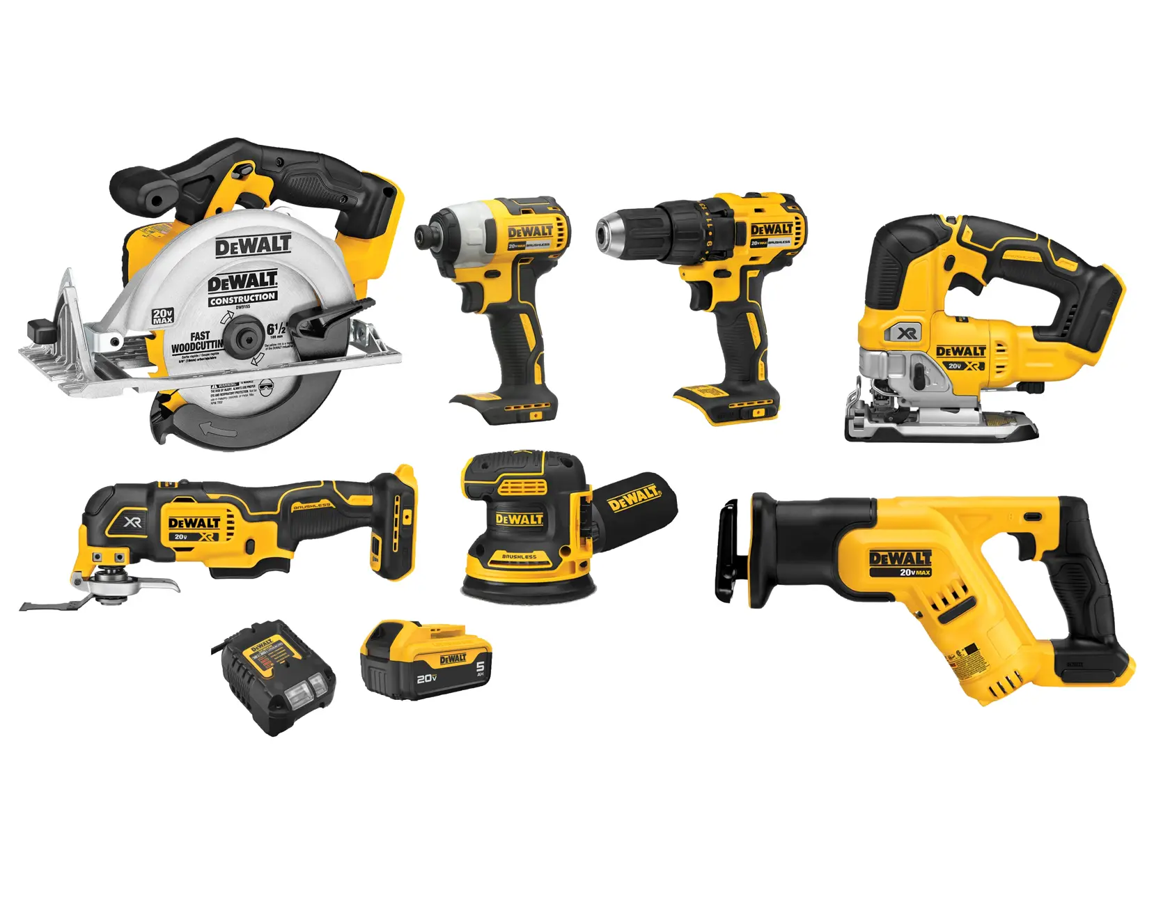 DEWALT® 20V MAX*  7-TOOL COMBO KIT