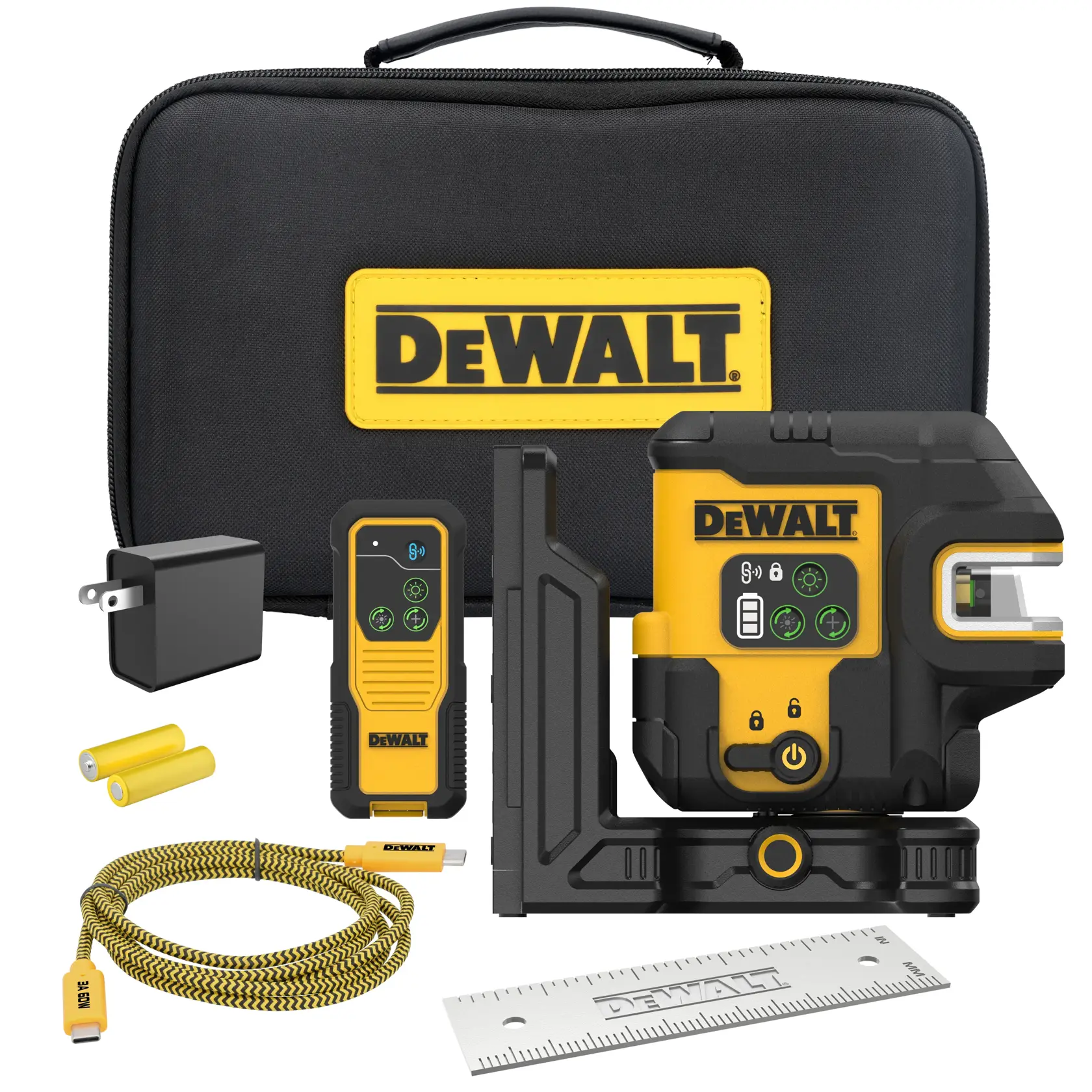 DEWALT® USB Green 5-Spot & Crossline Laser Kit