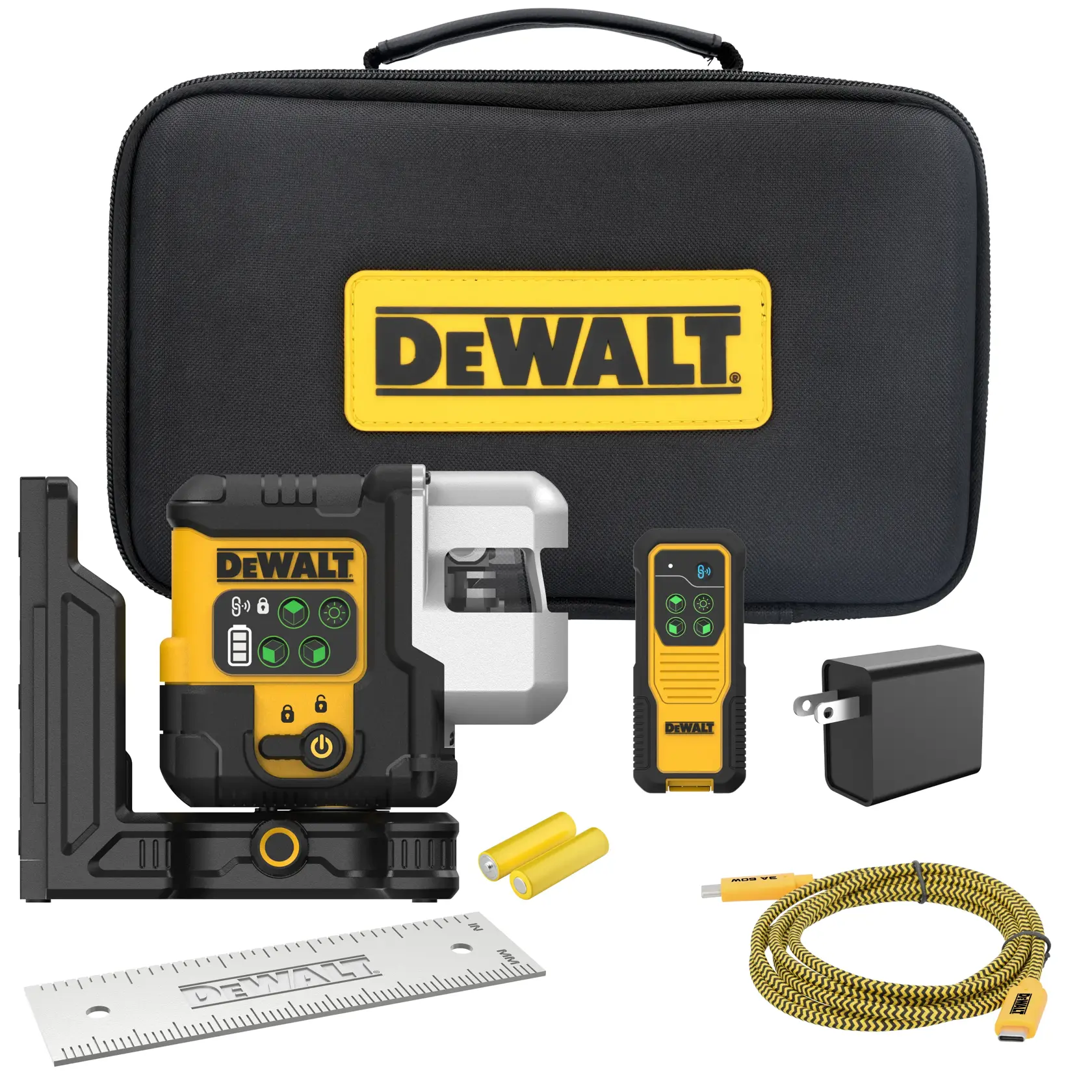 DEWALT® USB Rechargeable Green 3X180° Line Laser Kit