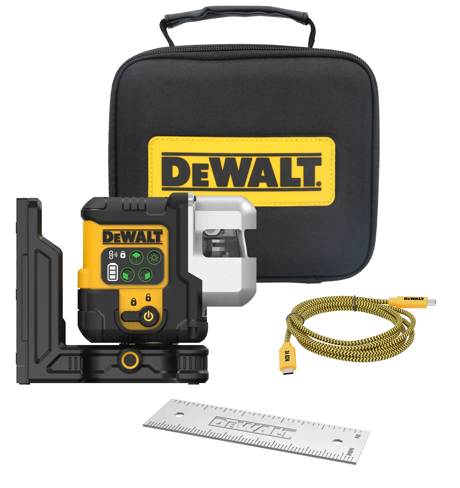 DEWALT® USB Rechargeable Green 3X180° Line Laser Base Kit