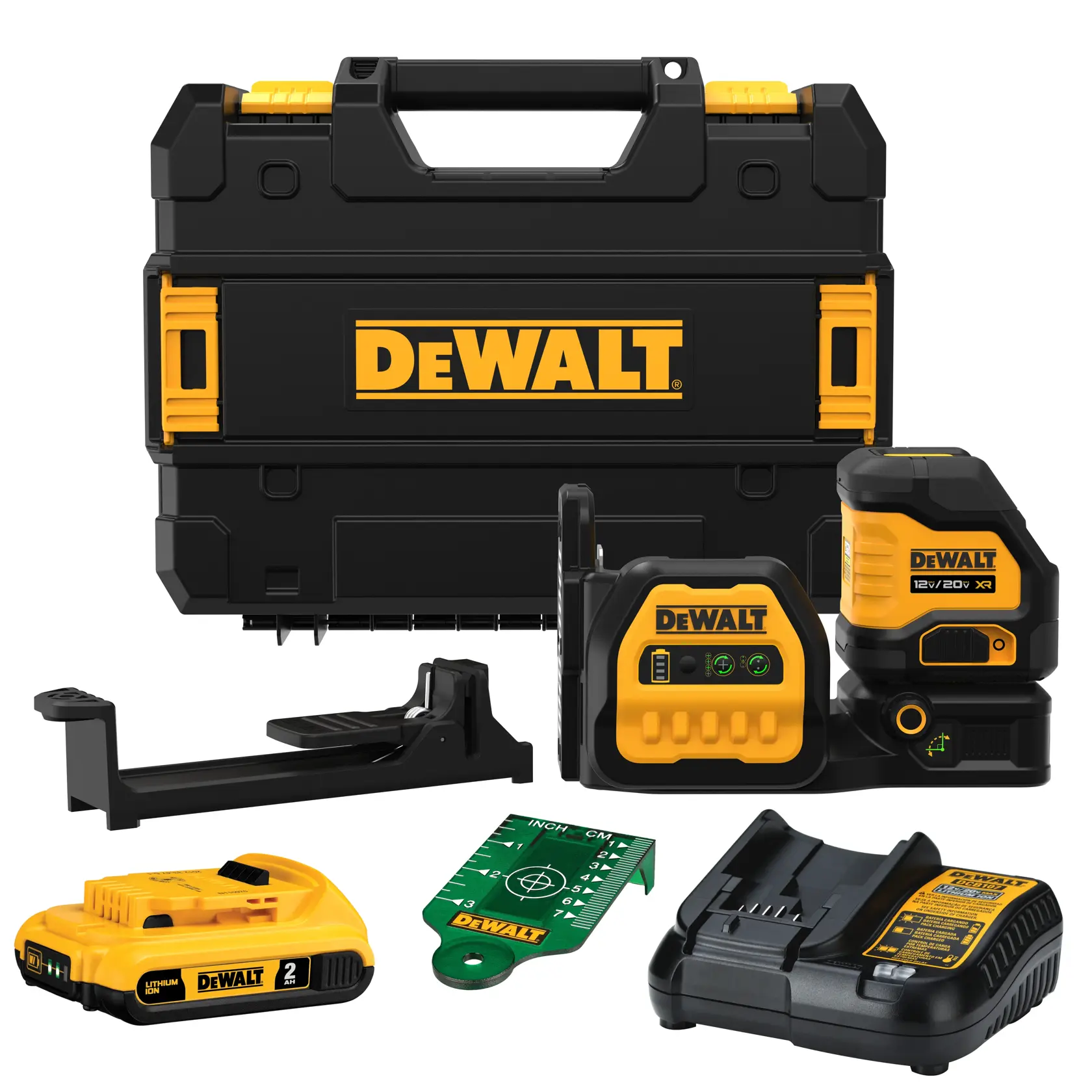 DEWALT® 20V MAX* XR Cordless Cross Line Green Laser Kit