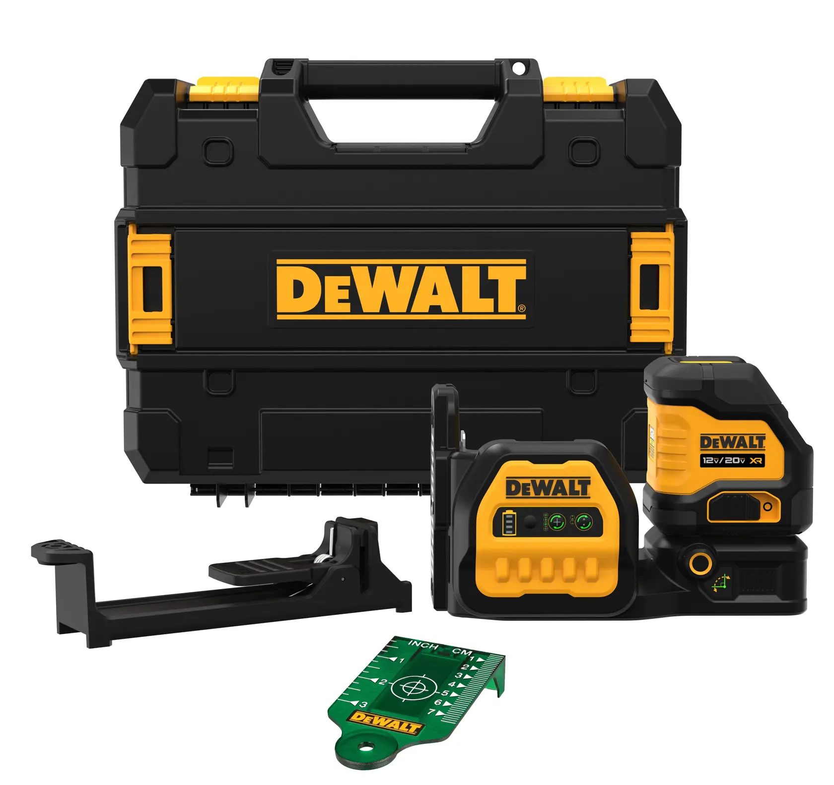 DEWALT® 20V MAX* XR® Cordless Cross Line Green Laser (Tool Only)