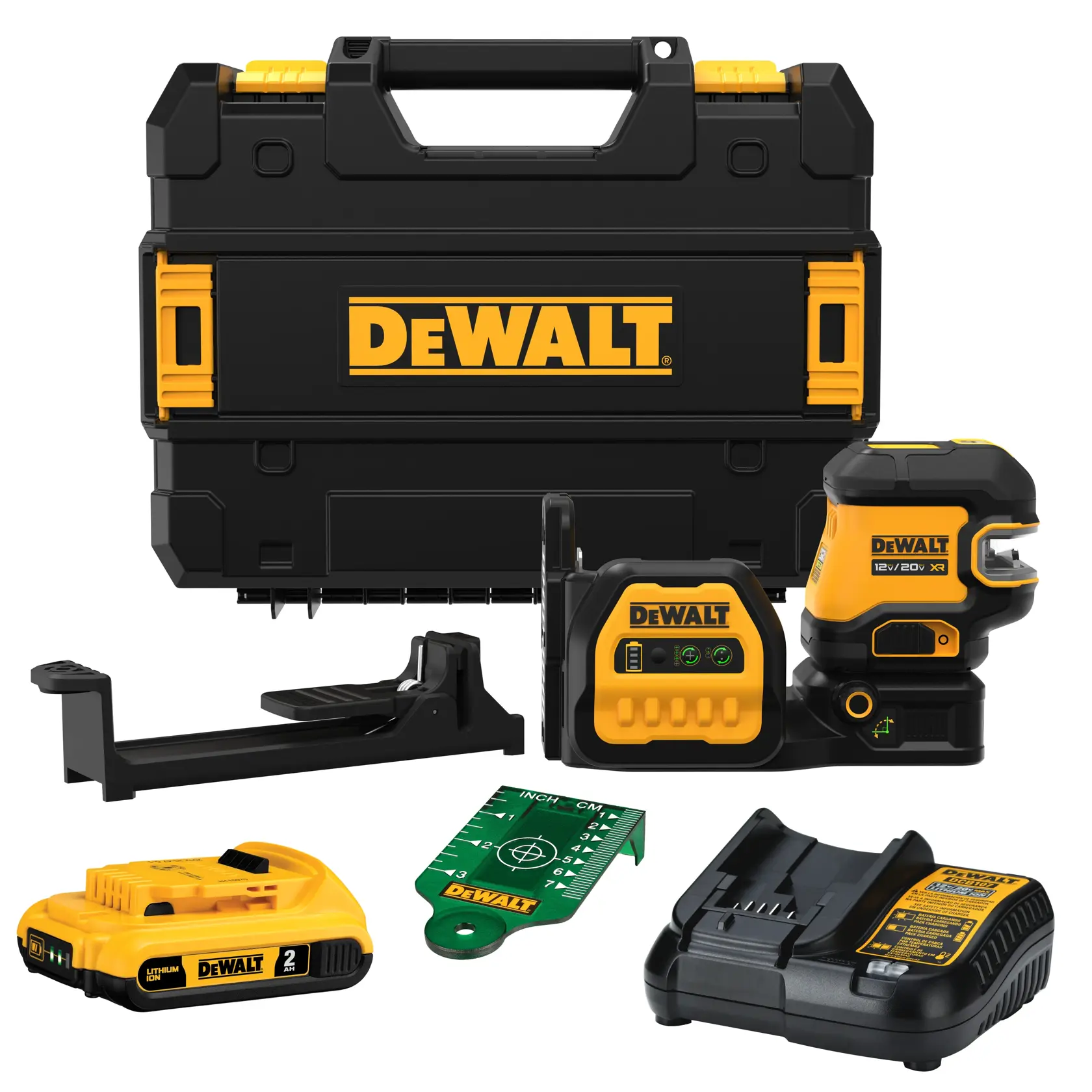 DEWALT® 20V MAX* Cordless 2-Spot Green Line Laser Kit