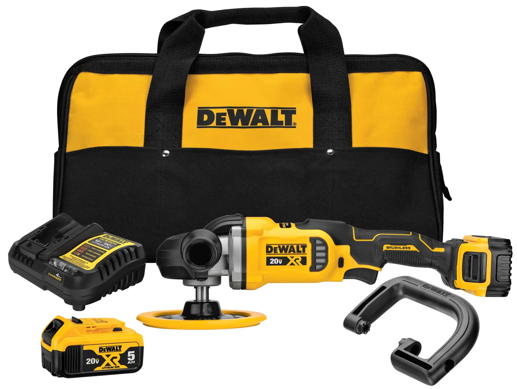 DEWALT® 20V MAX* XR® 7-in. Cordless Variable-Speed Rotary Polisher Kit