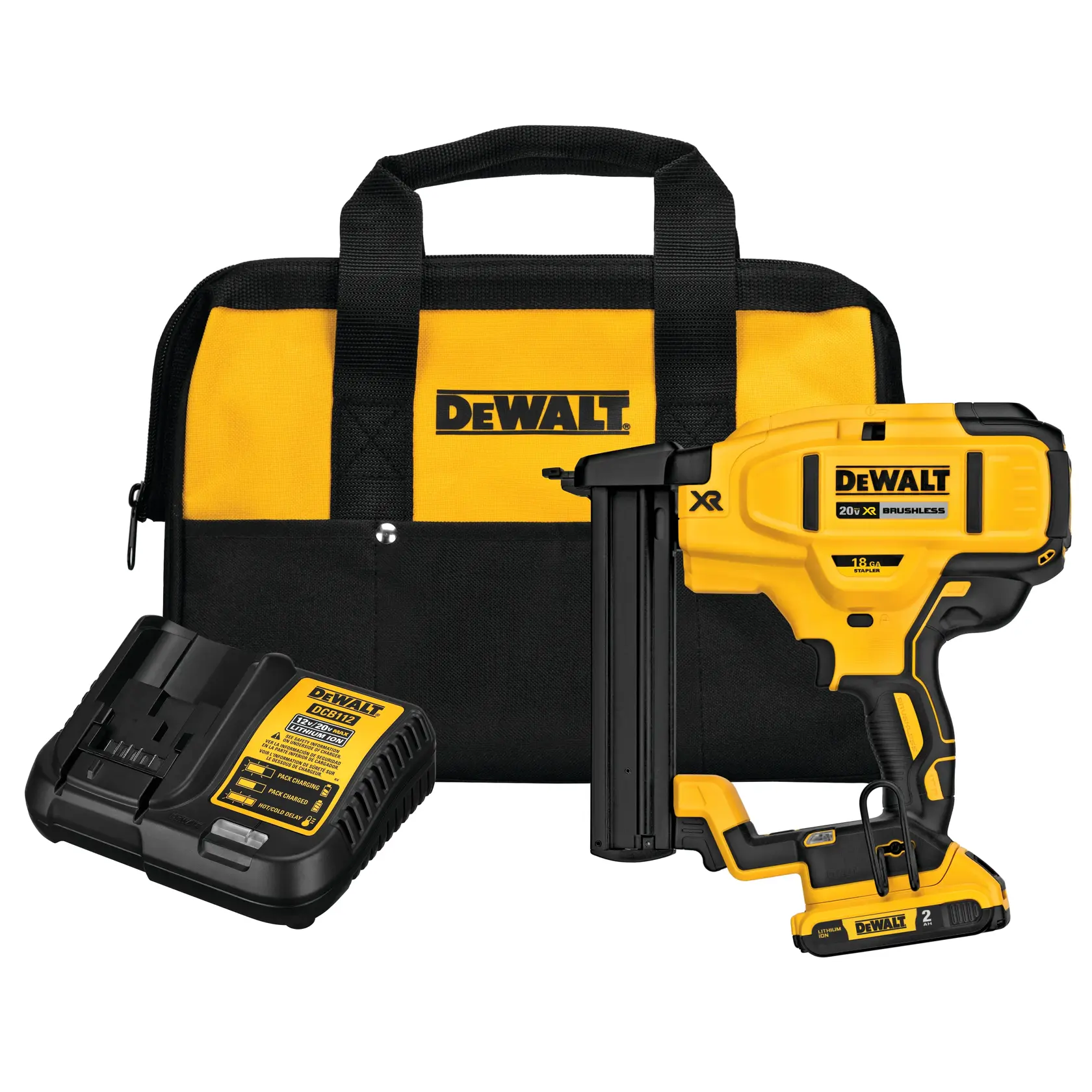 DEWALT® 20V MAX* XR® 18 GA Cordless Narrow Crown Stapler Kit
