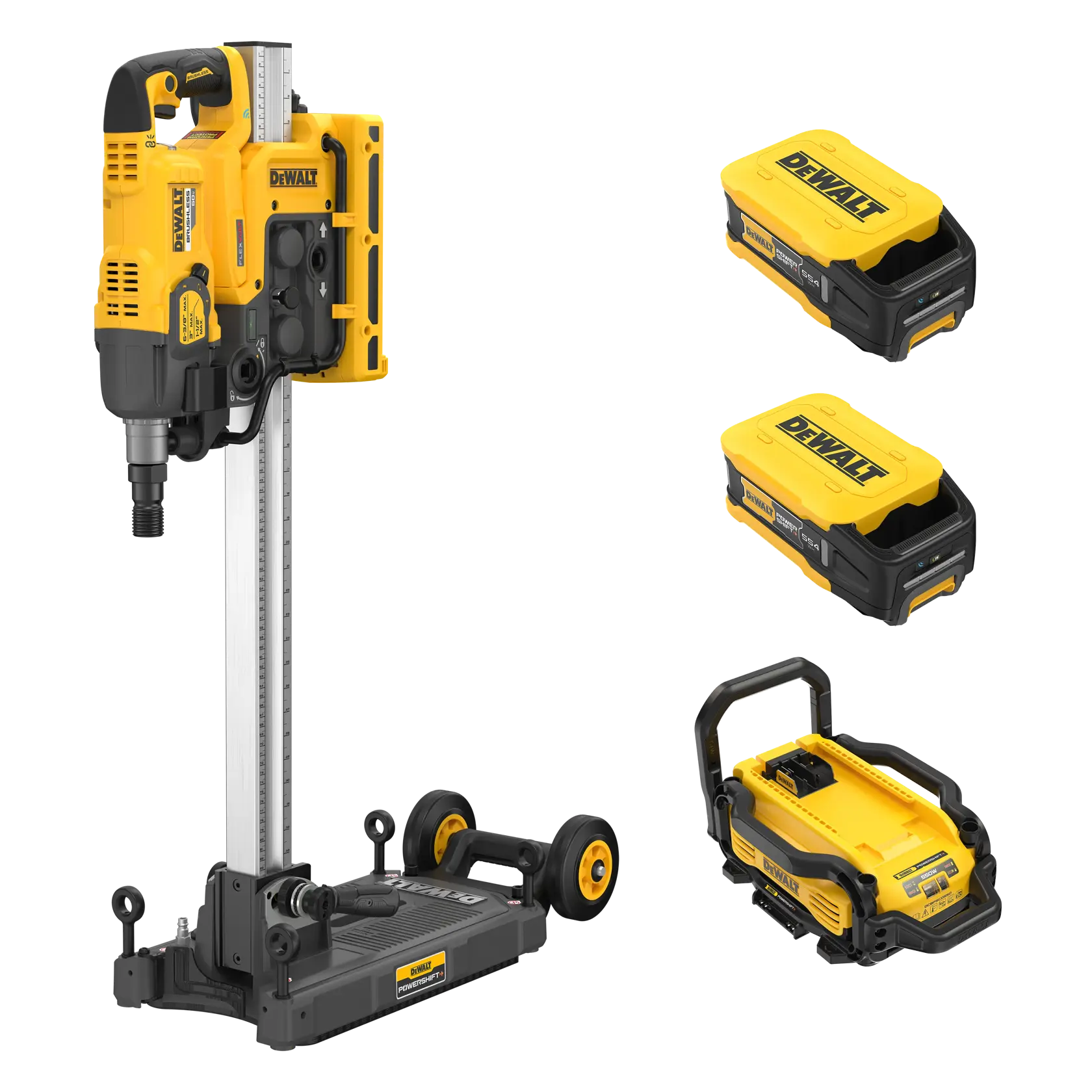 DEWALT® POWERSHIFT™ 6-3/8-in. Core Drill Stand Kit
