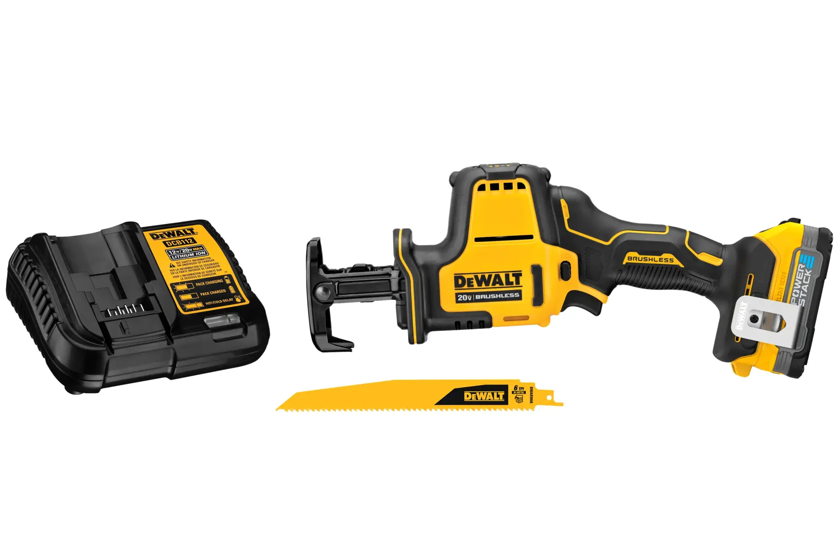 DEWALT® ATOMIC™ 20V MAX* Cordless One-Handed Reciprocating Saw Kit