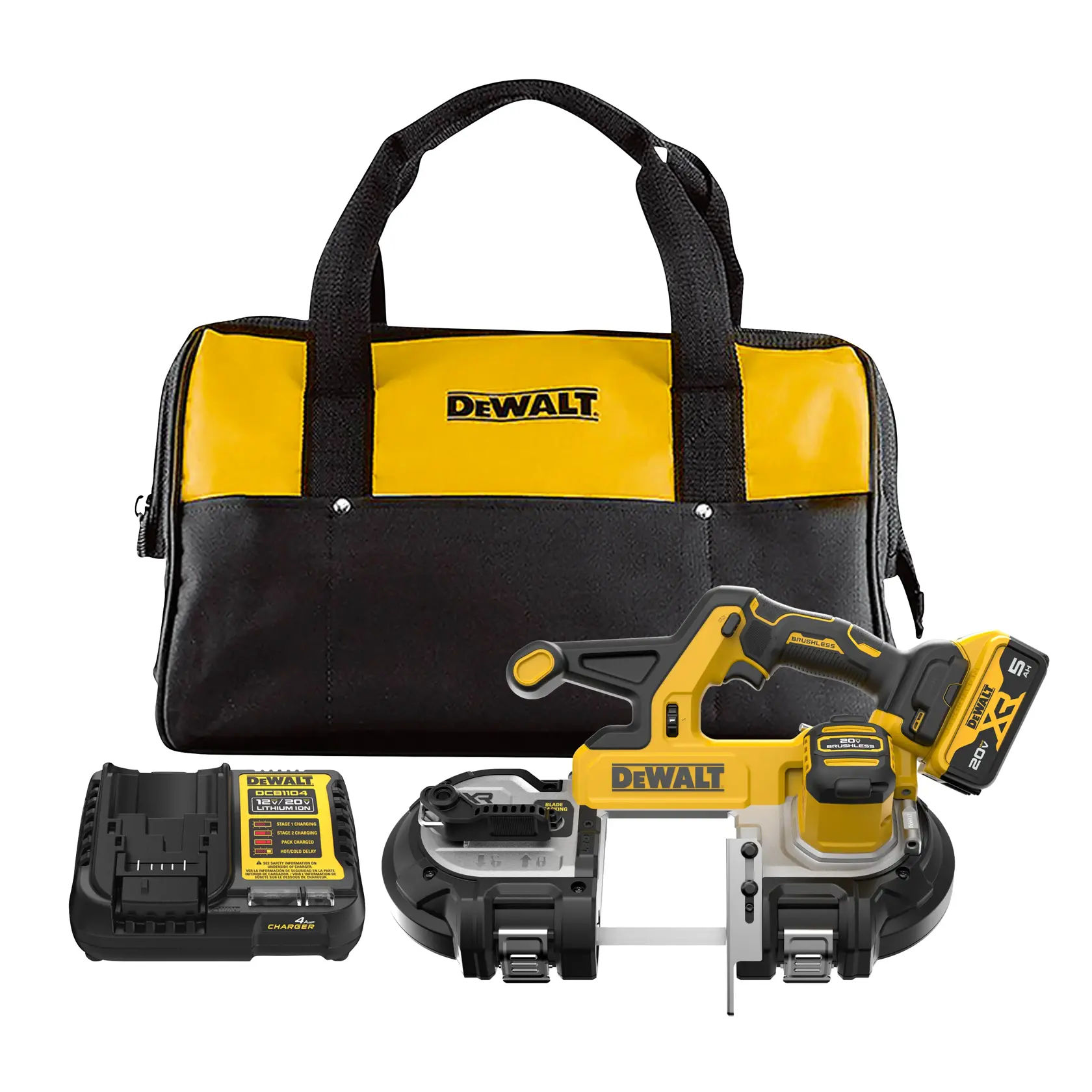 DEWALT® 20V MAX* XR® Mid-Size Bandsaw (5.0Ah Battery Kit)