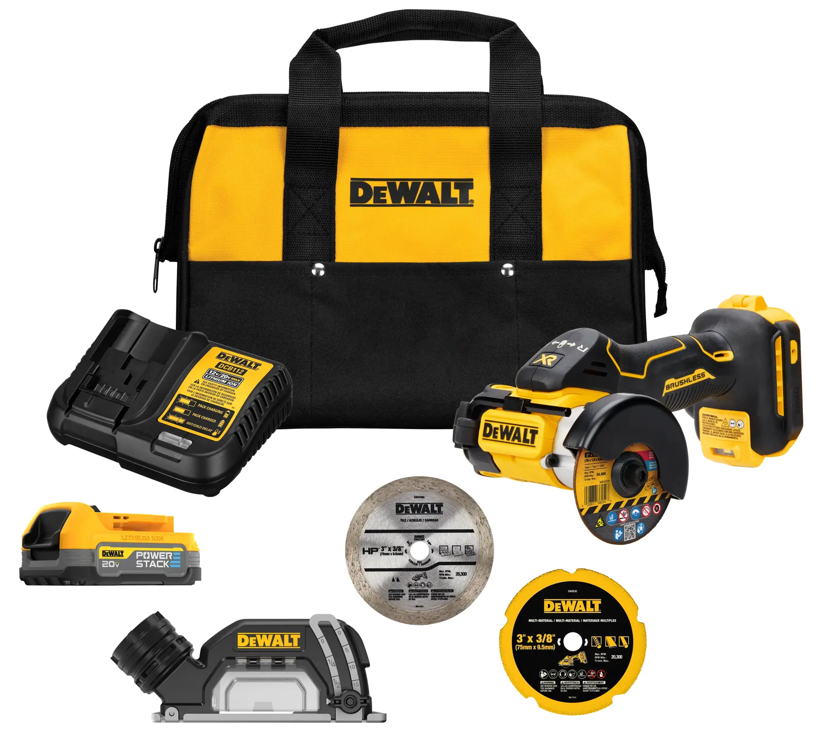 DEWALT® XR® 20V MAX* Brushless Cordless 3-in. Cut-Off Tool Kit