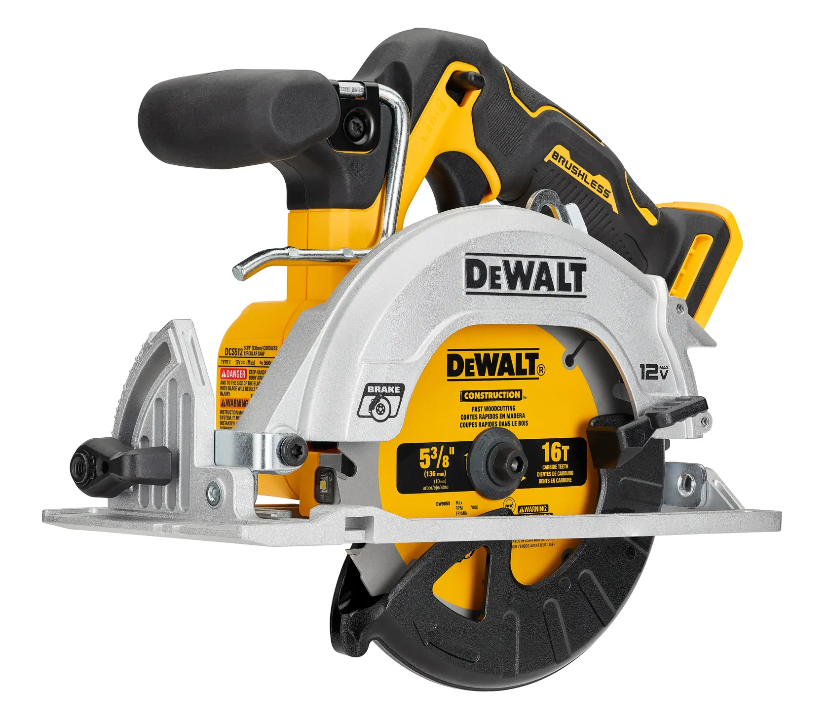 DEWALT® XTREME™ 12V MAX* 5-3/8-in. Brushless Cordless Circular Saw (Tool Only)