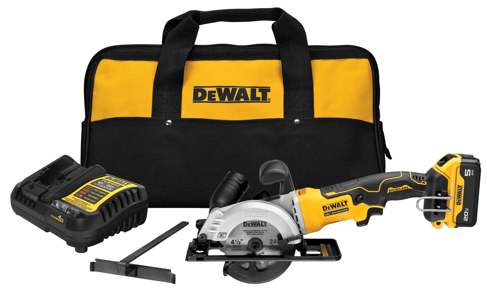 DEWALT® 20V MAX* ATOMIC™ Brushless Cordless 4-1/2-in. Circular Saw Kit