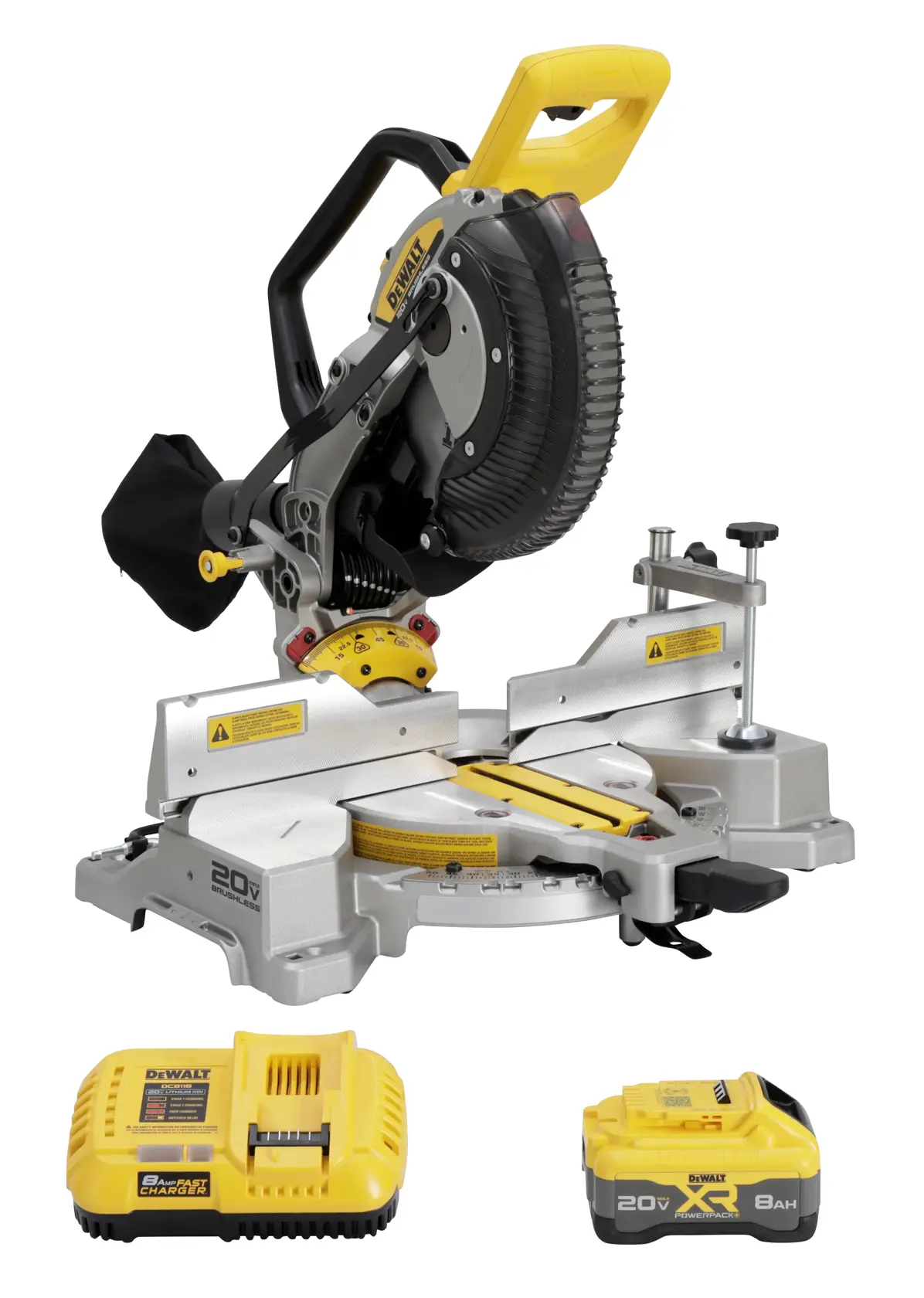 DEWALT® 20V MAX* XR® 10-in. Double Bevel Fixed Miter Saw Kit