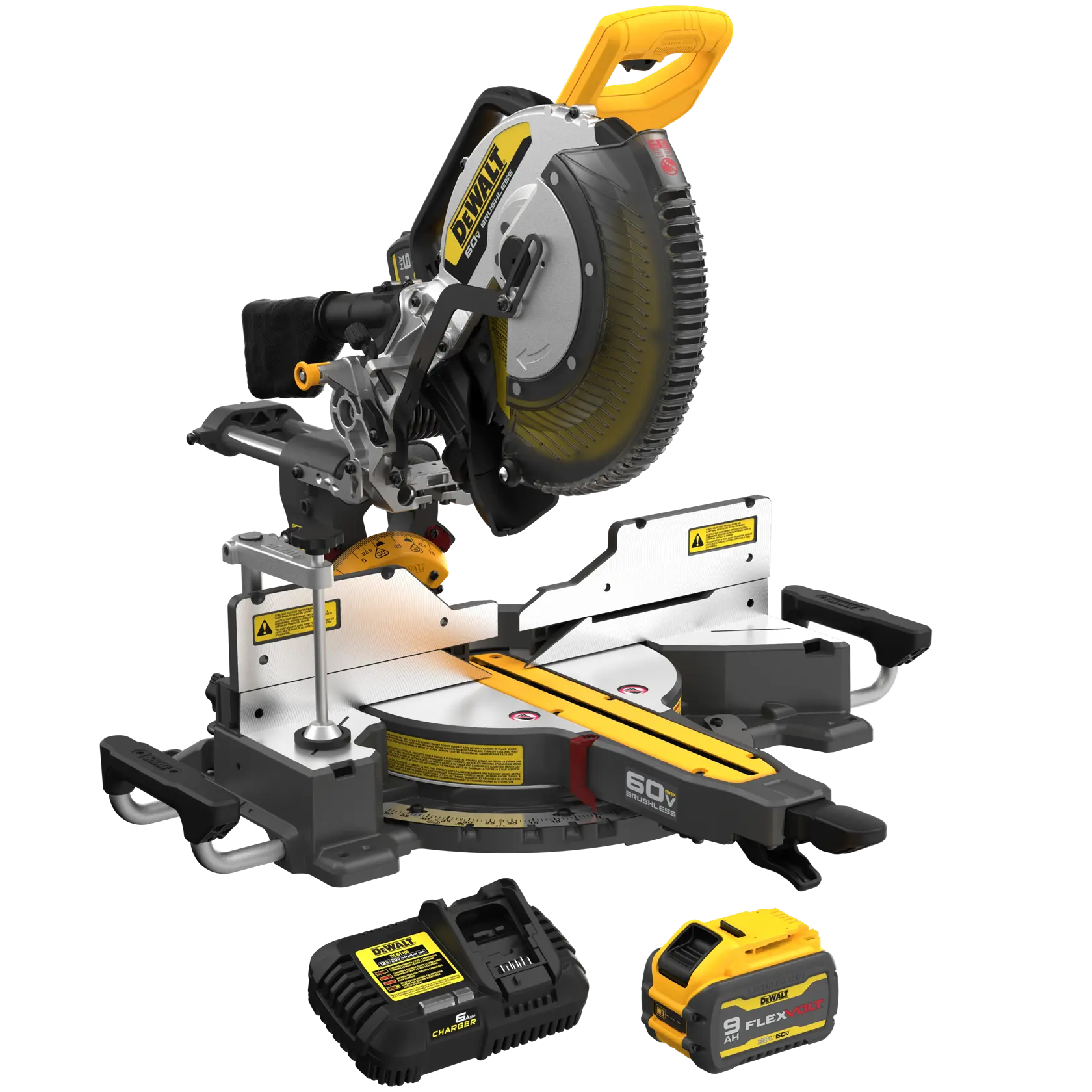 DEWALT® 60V MAX* Brushless Cordless 12-in. Double-Bevel Sliding Miter Saw Kit