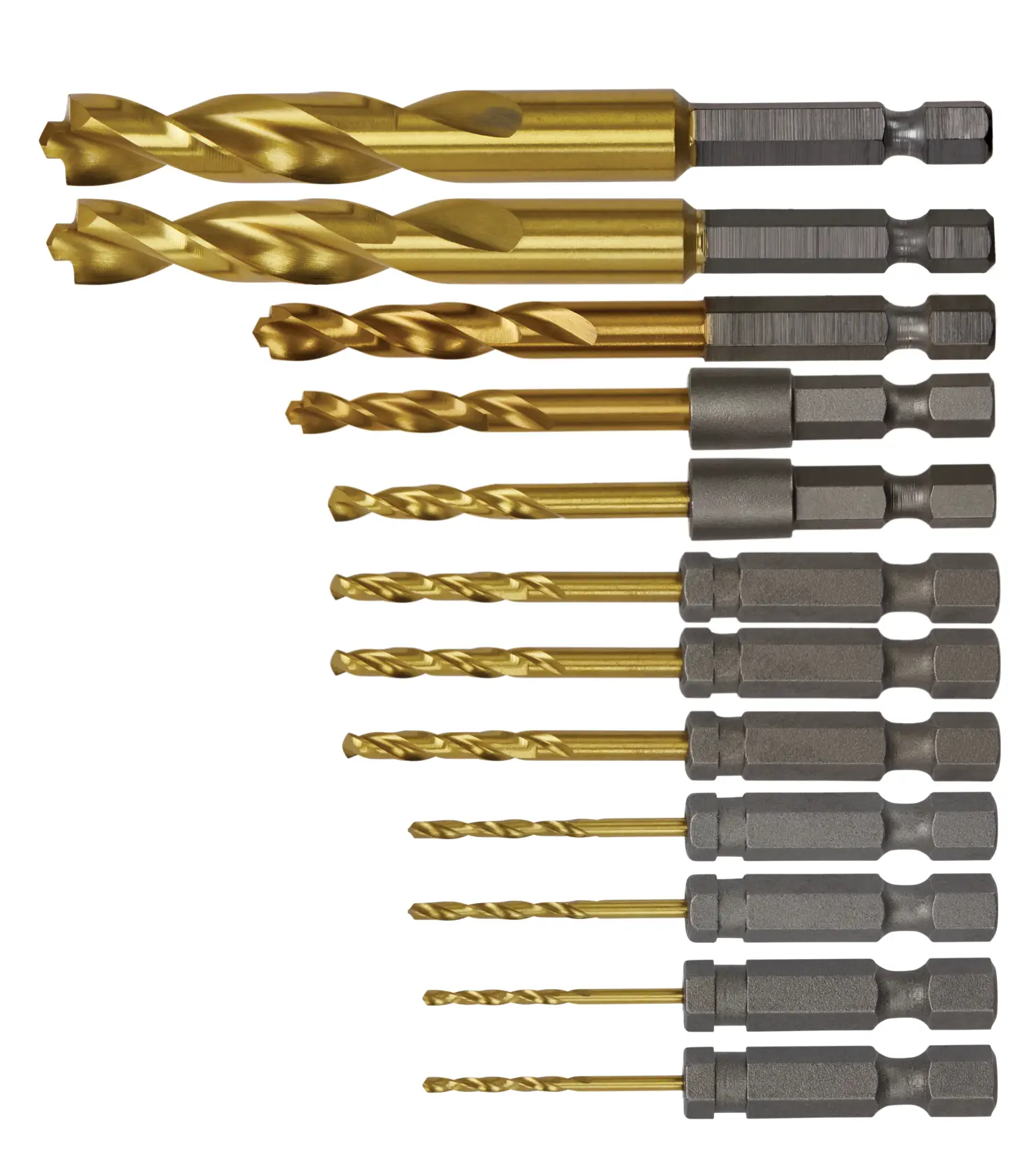 DEWALT® IMPACT READY Titanium Nitride Coating Drill Bits (12-Piece)