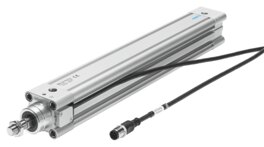 Standards-based cylinder with displacement encoder DNCI