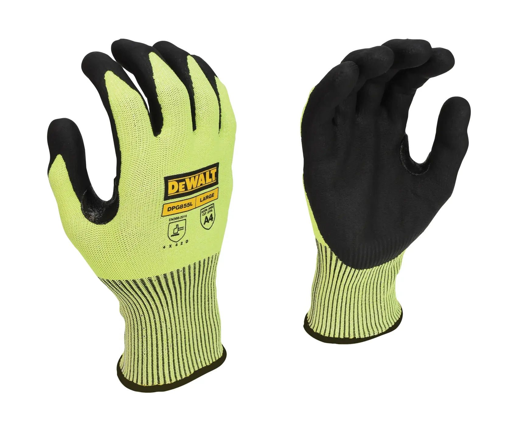 DEWALT® Hi-Vis HPPE Fiberglass Cut Gloves