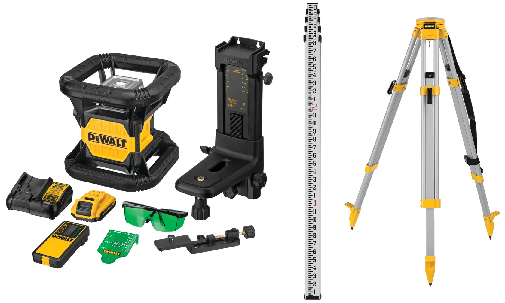 DEWALT® 20V MAX* Green Tough Rotary Laser Kit